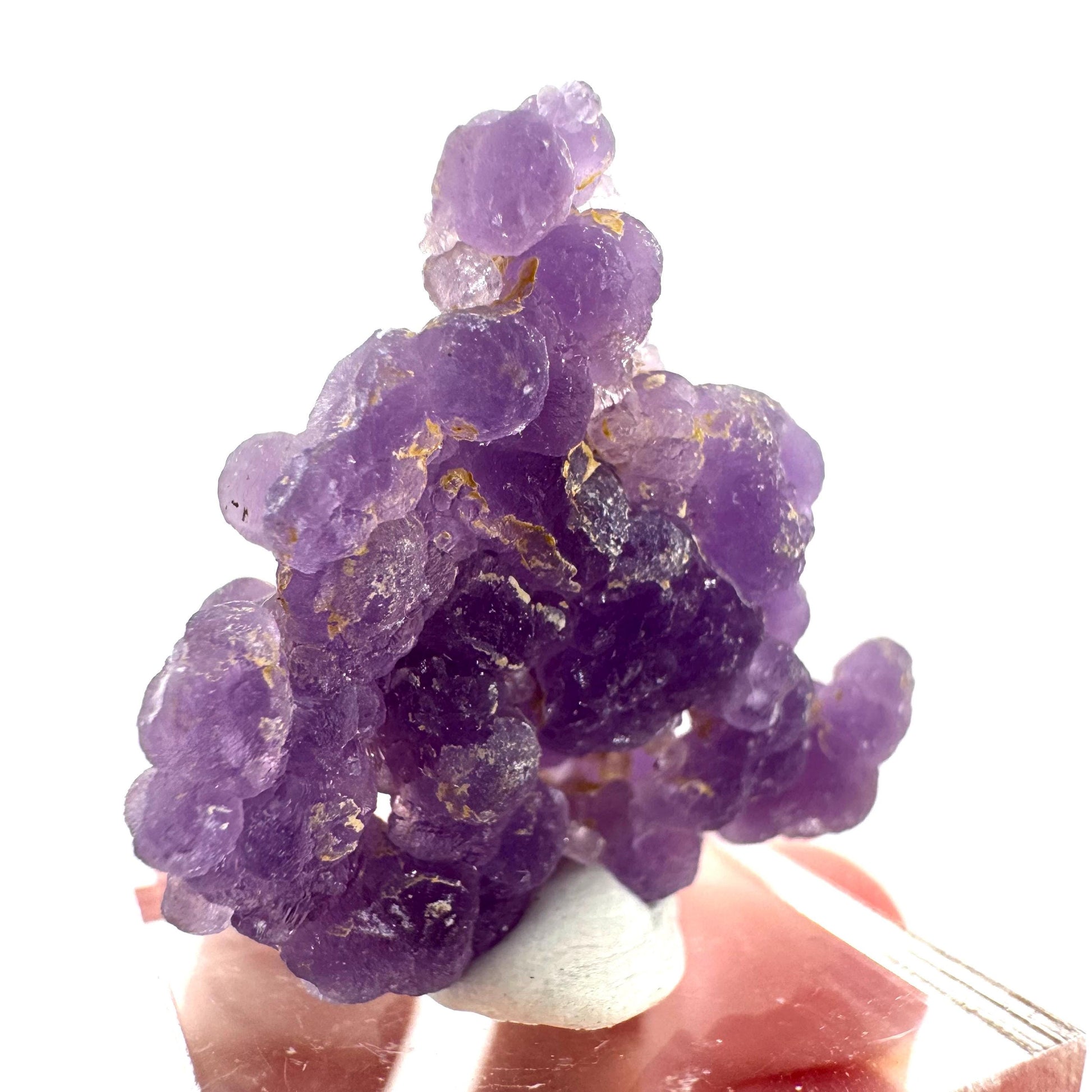 Purple Grape Agate | botryoidal crystal cluster, mineral specimen from Indonesia