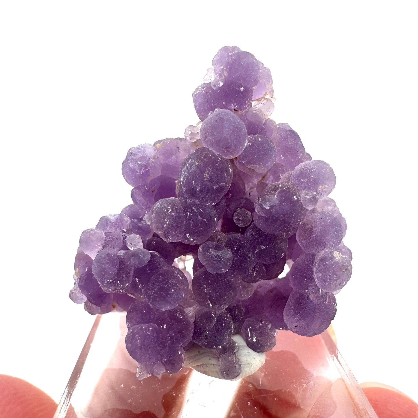 Purple Grape Agate | botryoidal crystal cluster, mineral specimen from Indonesia
