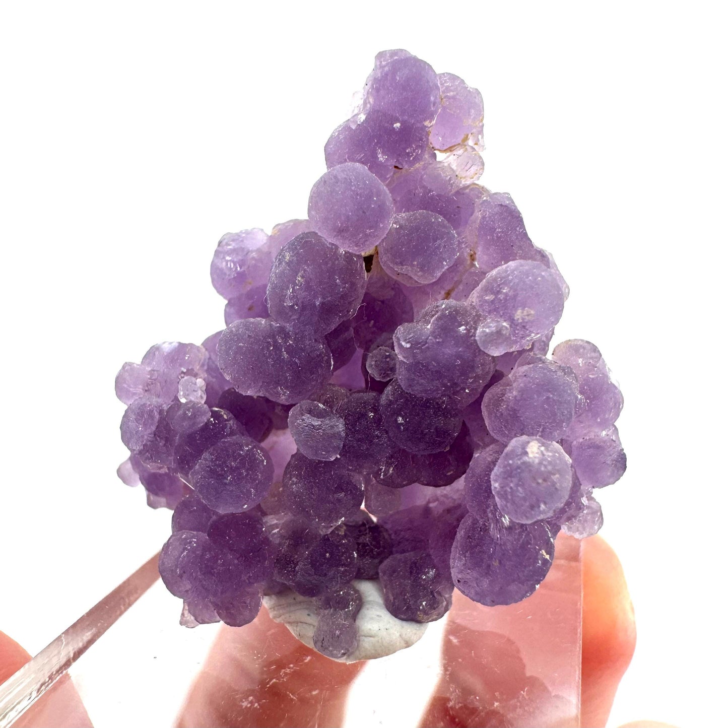 Purple Grape Agate | botryoidal crystal cluster, mineral specimen from Indonesia