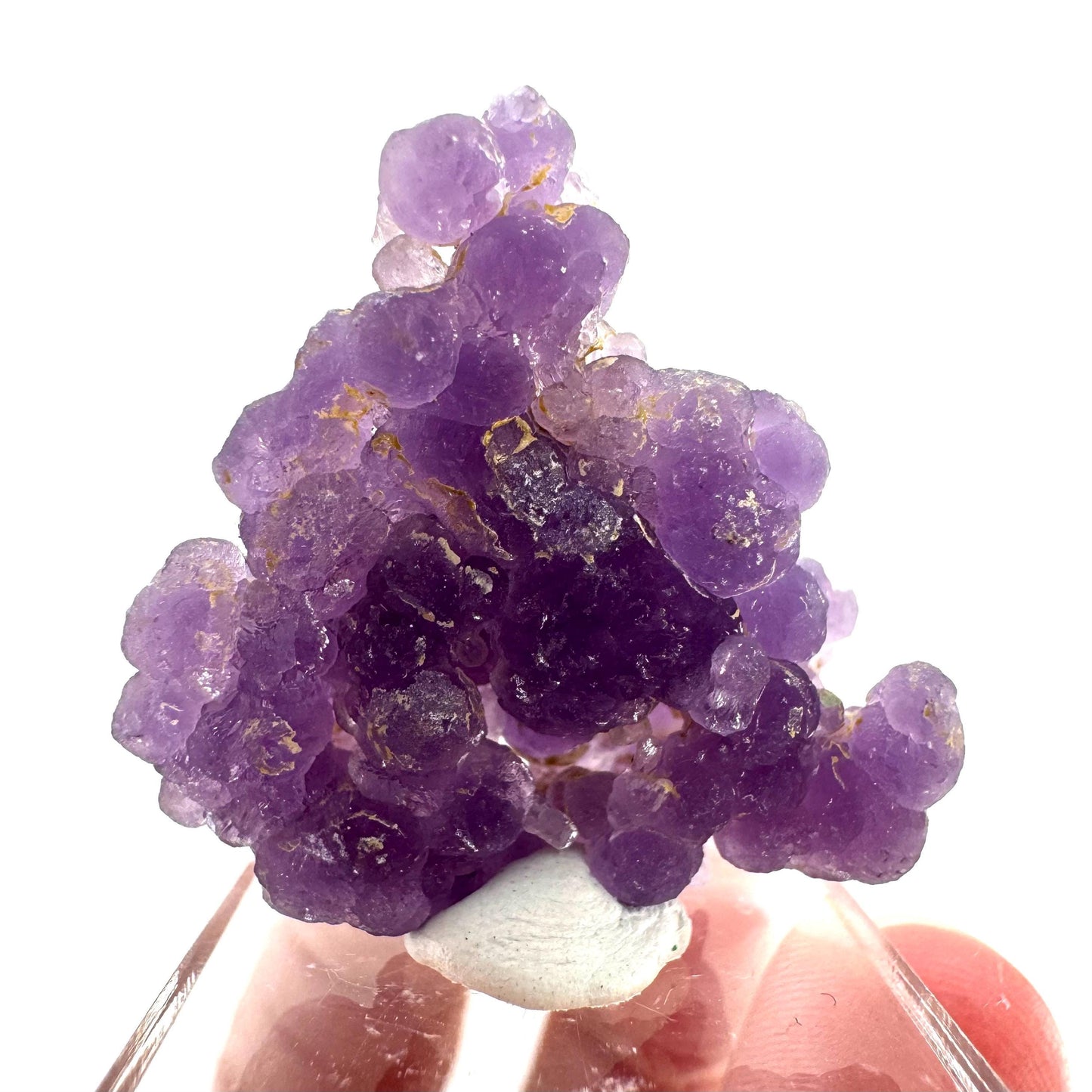 Purple Grape Agate | botryoidal crystal cluster, mineral specimen from Indonesia