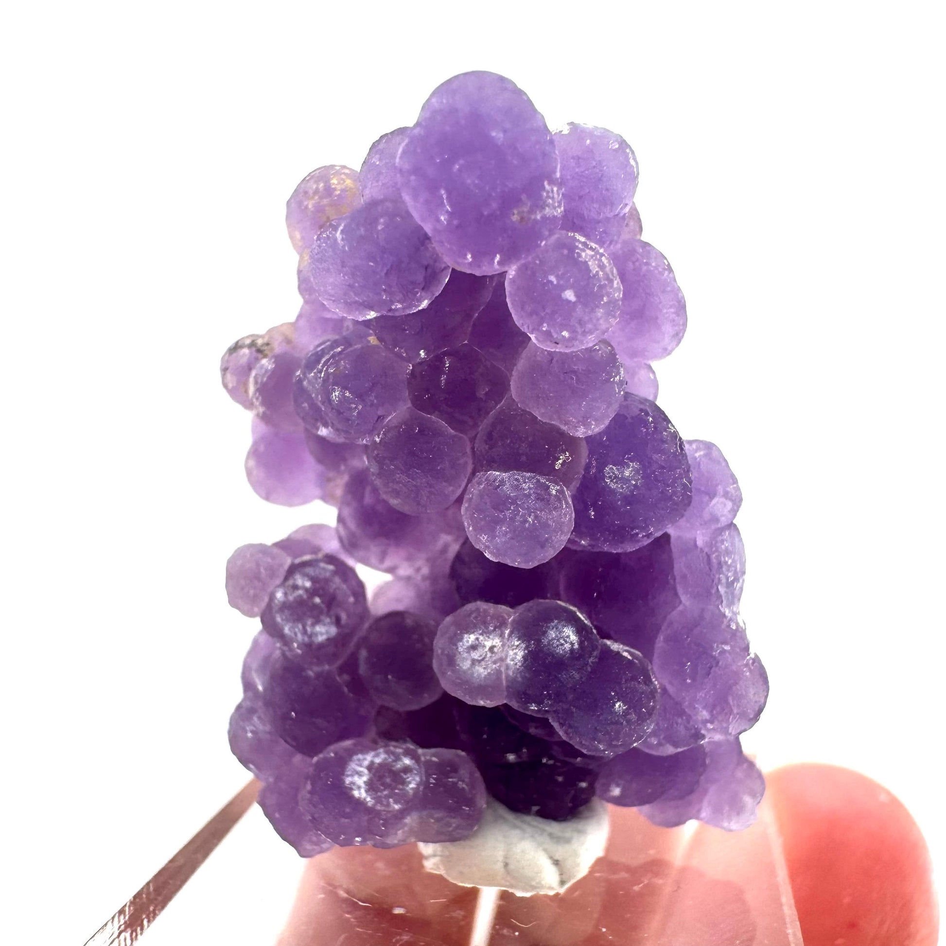 Purple Grape Agate | botryoidal crystal cluster, mineral specimen from Indonesia
