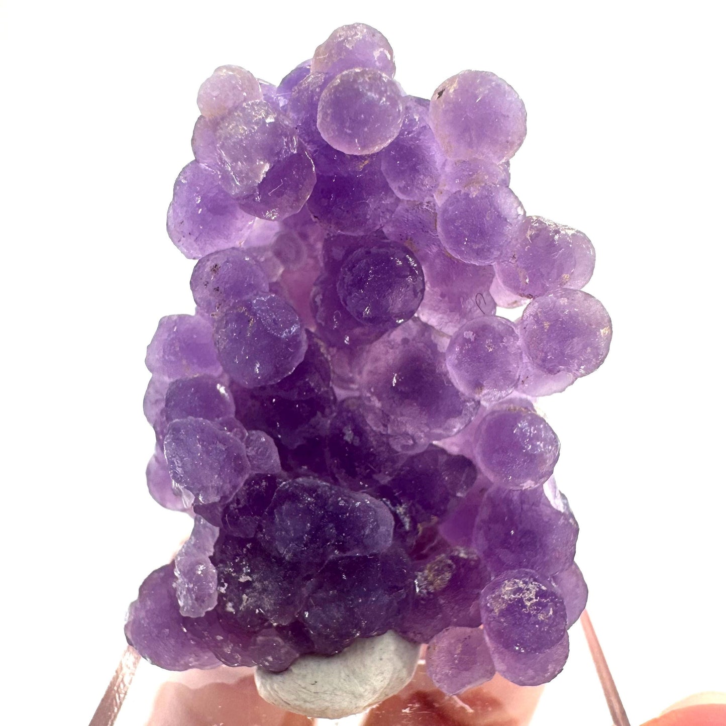 Purple Grape Agate | botryoidal crystal cluster, mineral specimen from Indonesia