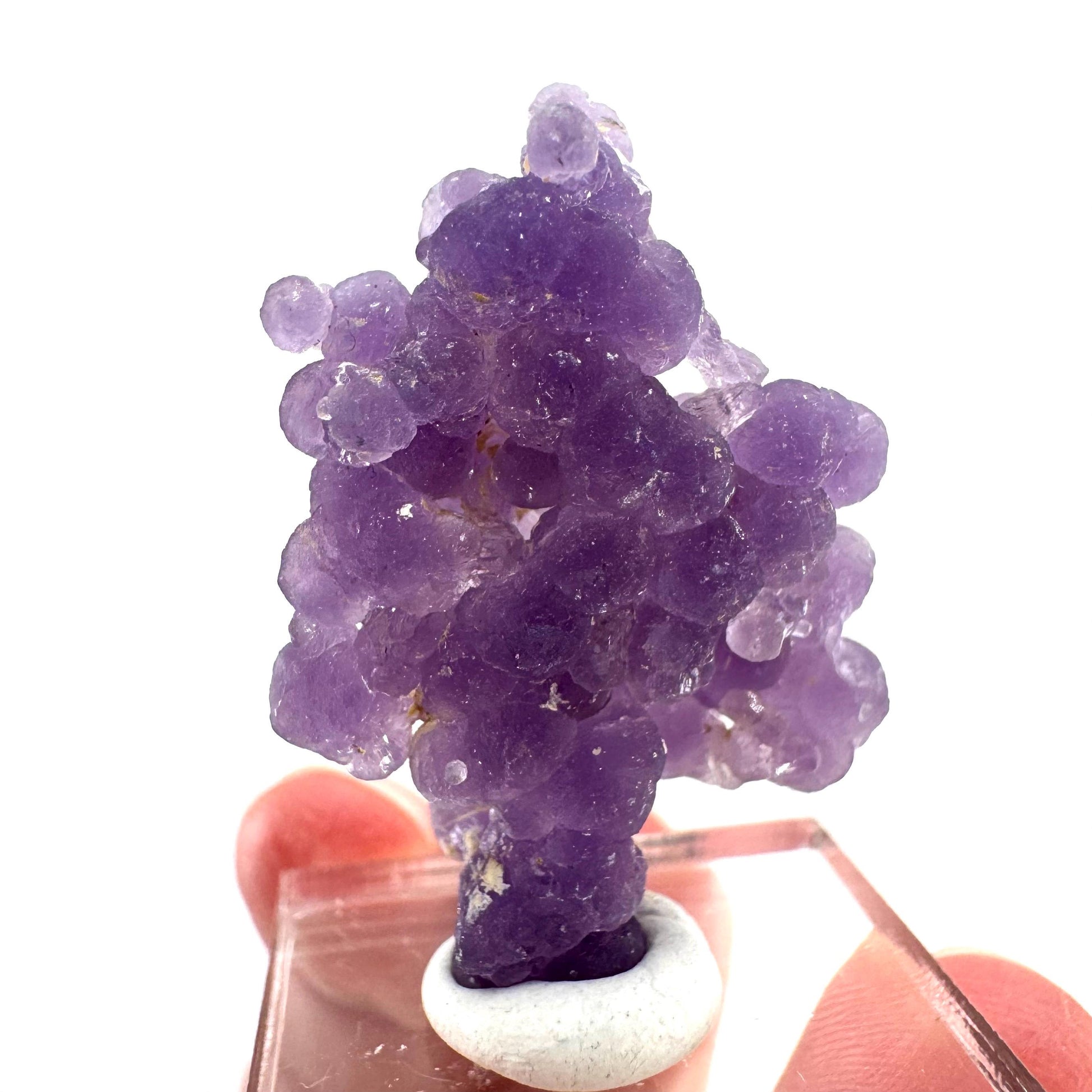 Purple Grape Agate | botryoidal crystal cluster, mineral specimen from Indonesia