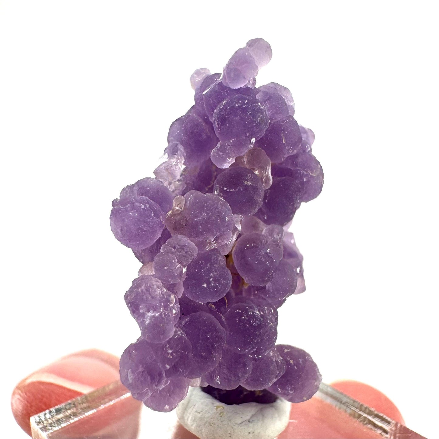 Purple Grape Agate | botryoidal crystal cluster, mineral specimen from Indonesia