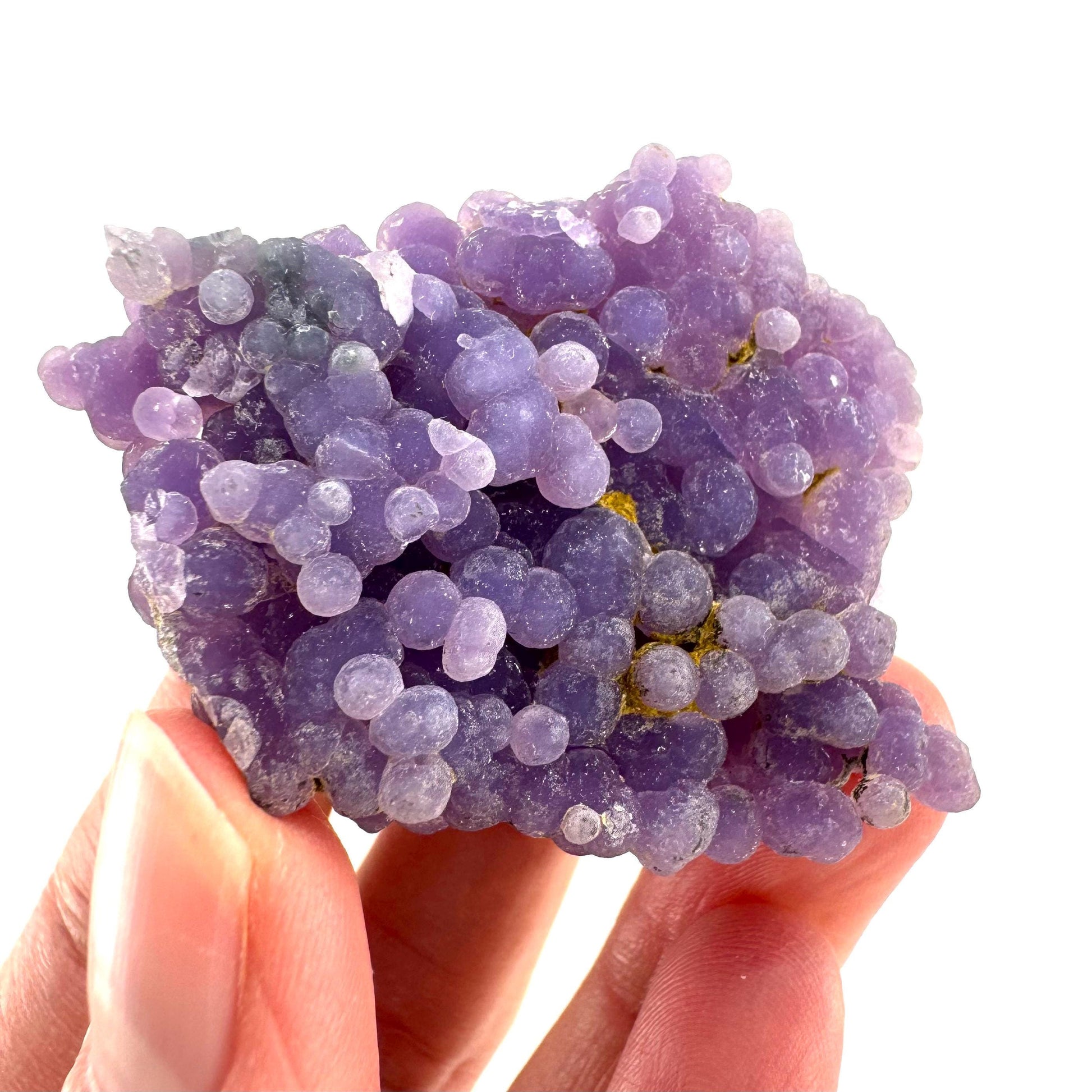 Purple Grape Agate | botryoidal crystal cluster, mineral specimen from Indonesia