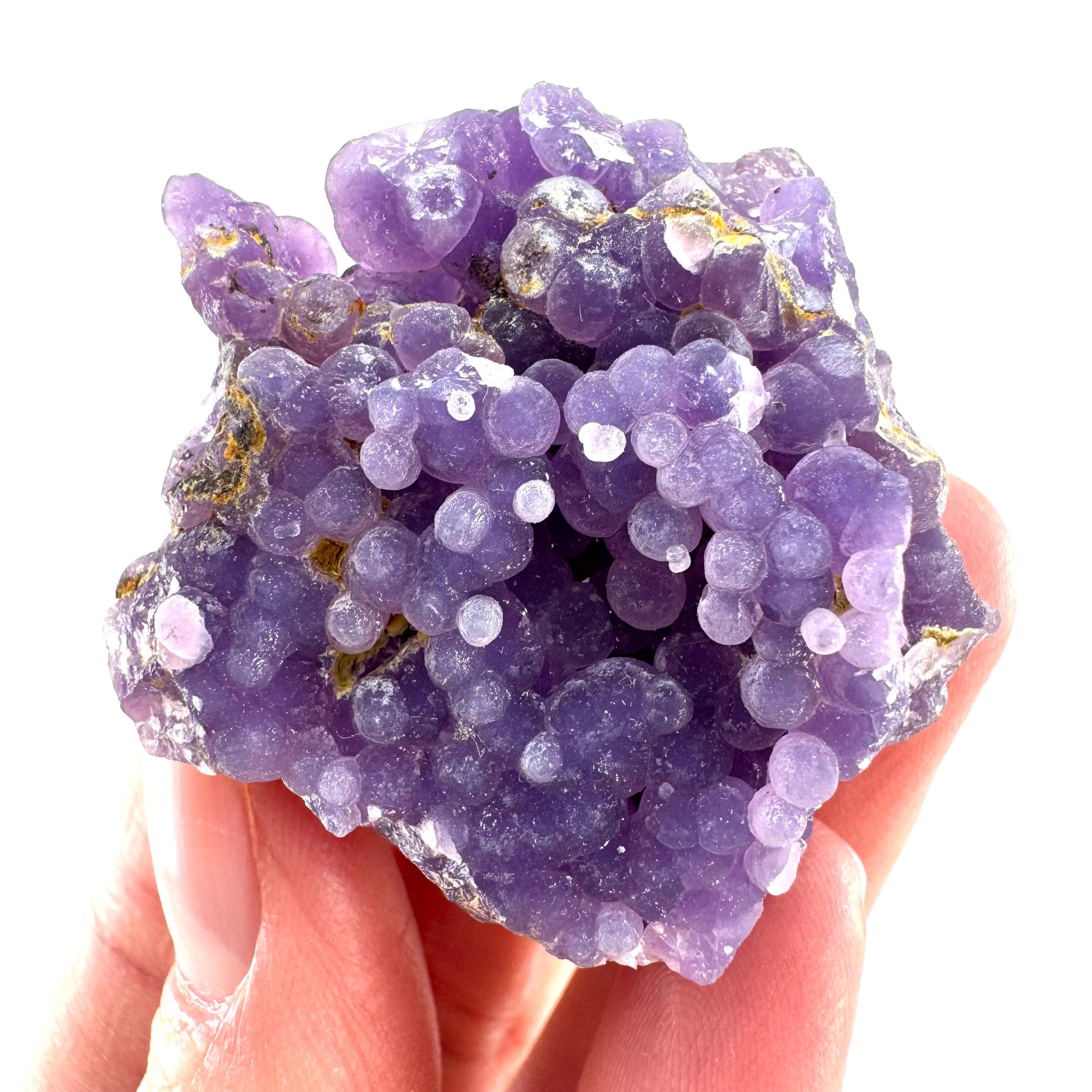 Purple Grape Agate | botryoidal crystal cluster, mineral specimen from Indonesia