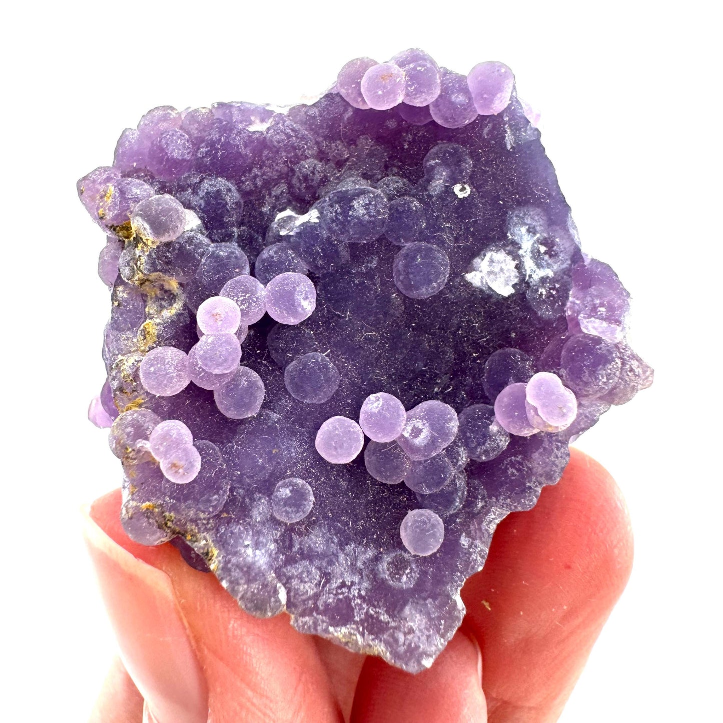 Purple Grape Agate | botryoidal crystal cluster, mineral specimen from Indonesia