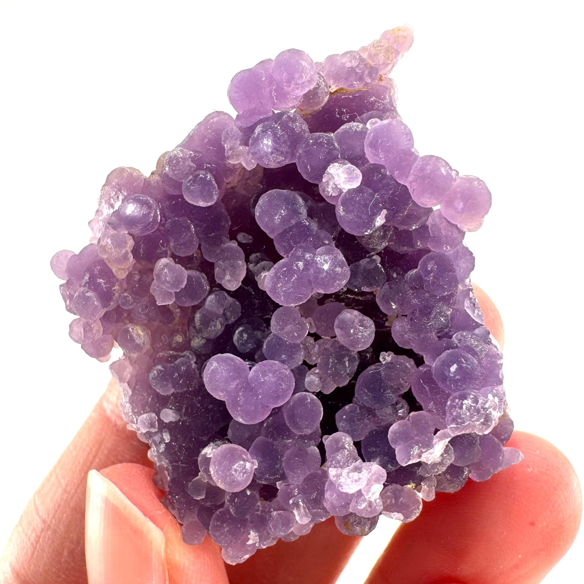 Purple Grape Agate | botryoidal crystal cluster, mineral specimen from Indonesia