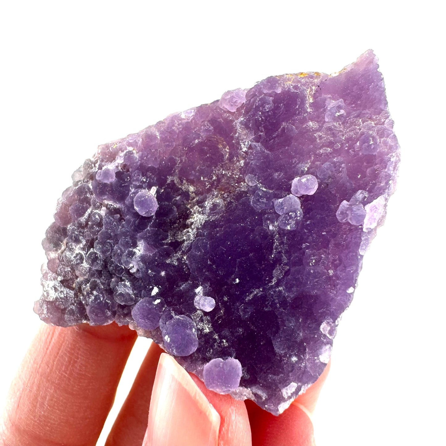 Purple Grape Agate | botryoidal crystal cluster, mineral specimen from Indonesia