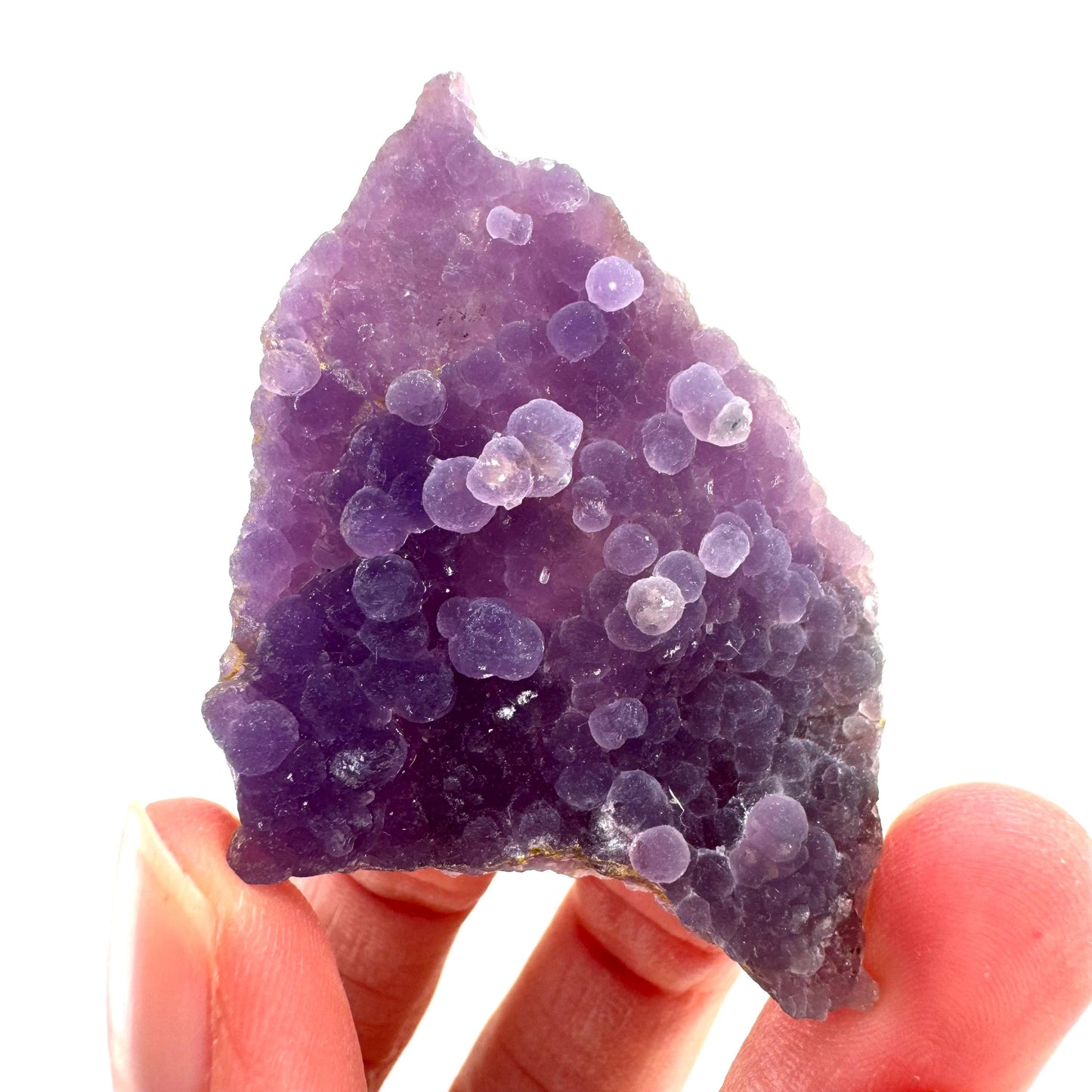 Purple Grape Agate | botryoidal crystal cluster, mineral specimen from Indonesia