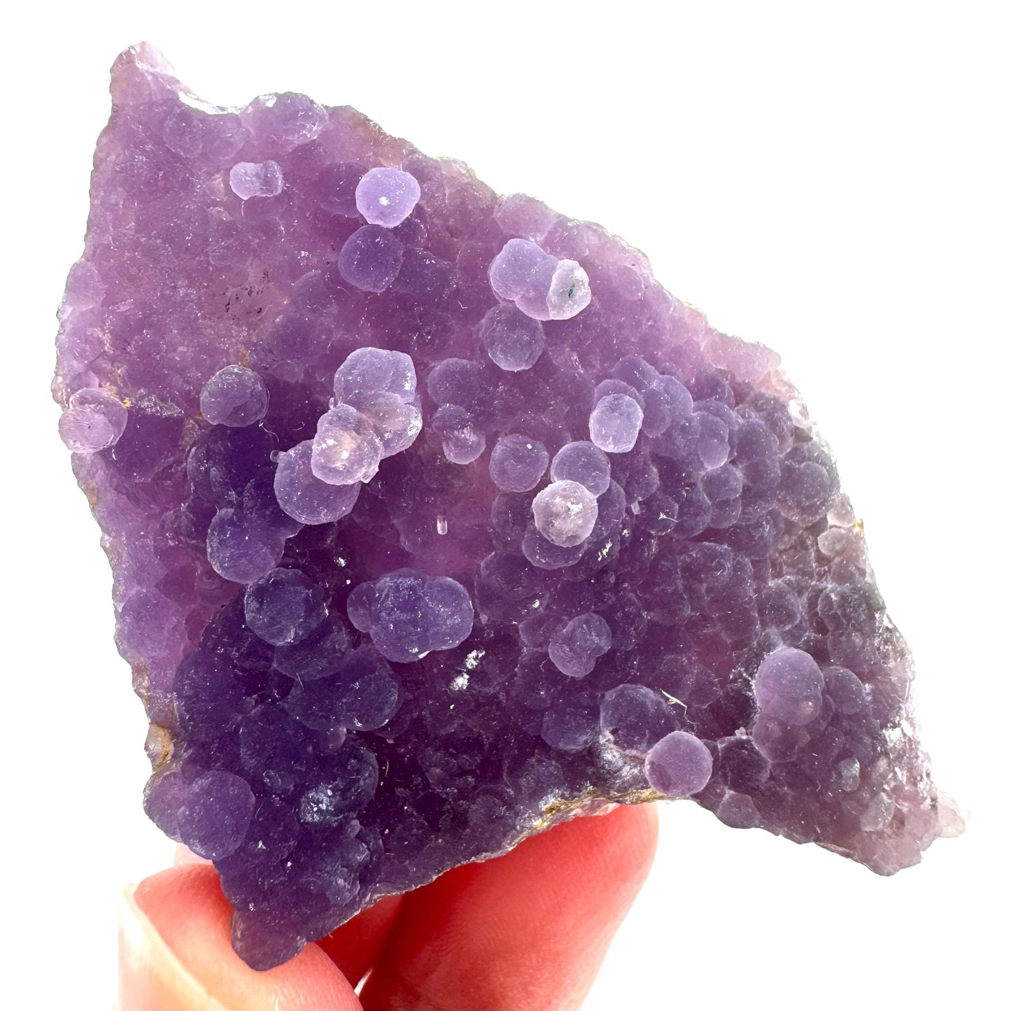Purple Grape Agate | botryoidal crystal cluster, mineral specimen from Indonesia