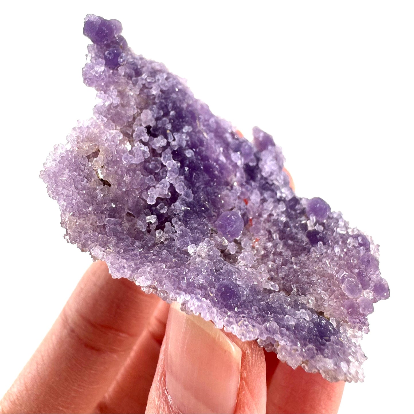 Purple Grape Agate | botryoidal crystal cluster, mineral specimen from Indonesia
