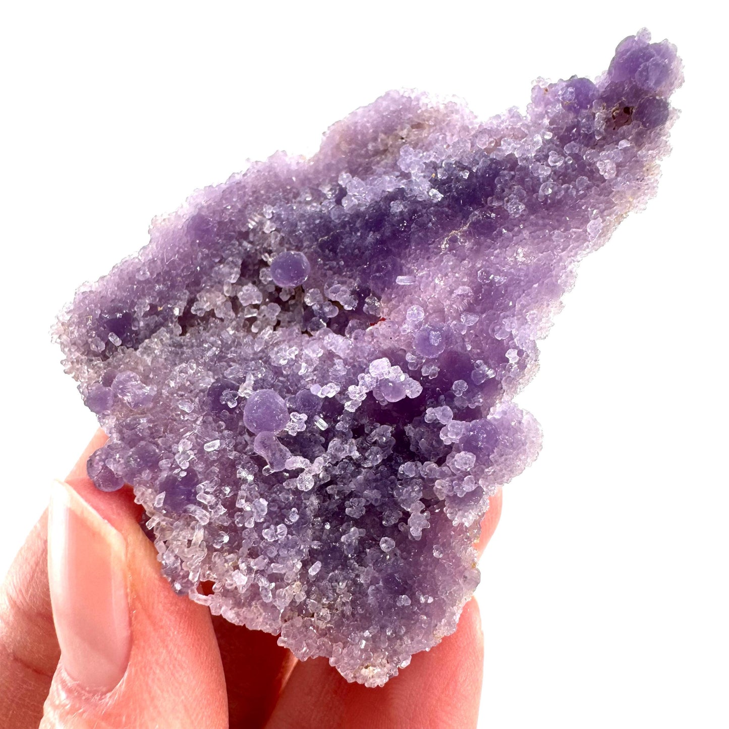 Purple Grape Agate | botryoidal crystal cluster, mineral specimen from Indonesia