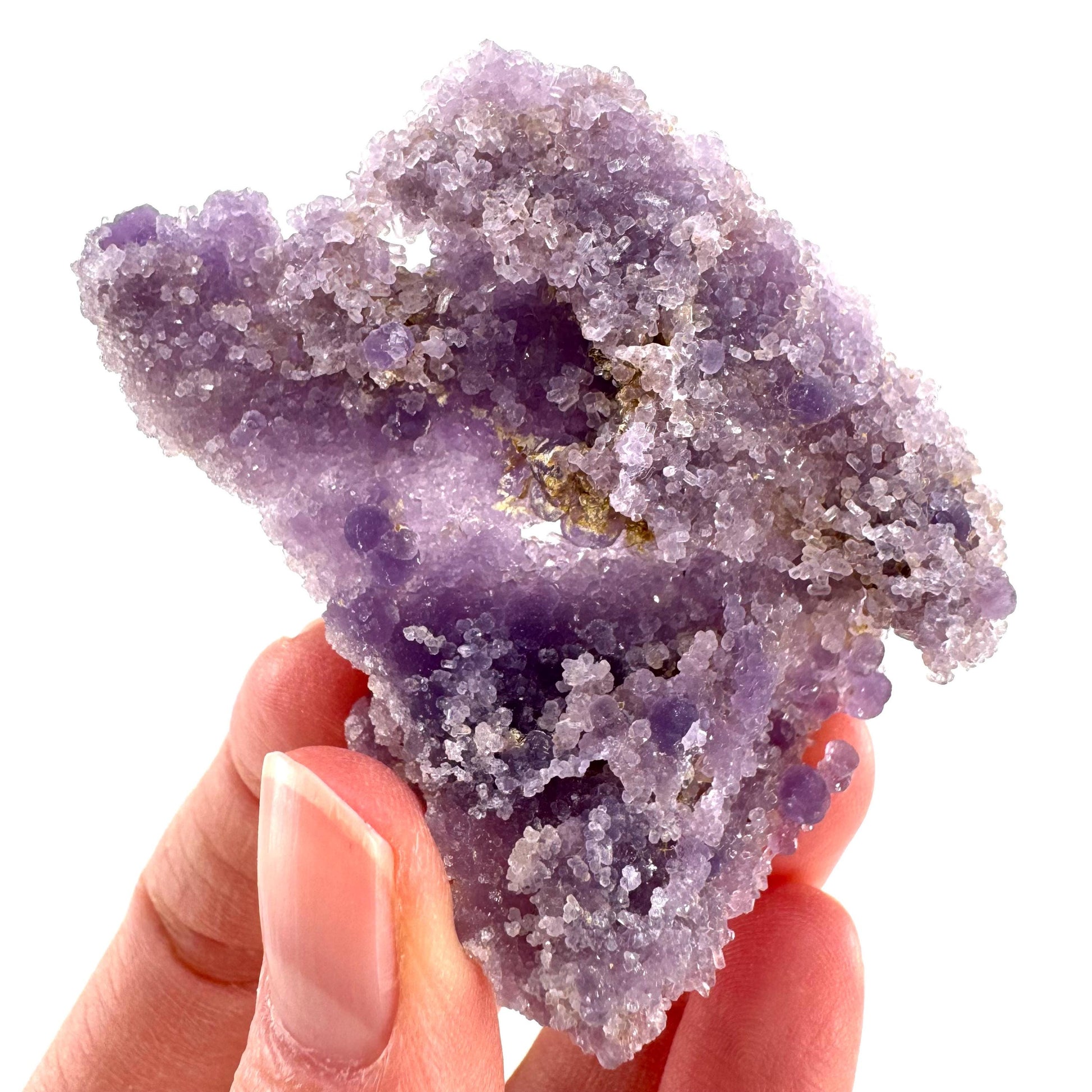 Purple Grape Agate | botryoidal crystal cluster, mineral specimen from Indonesia