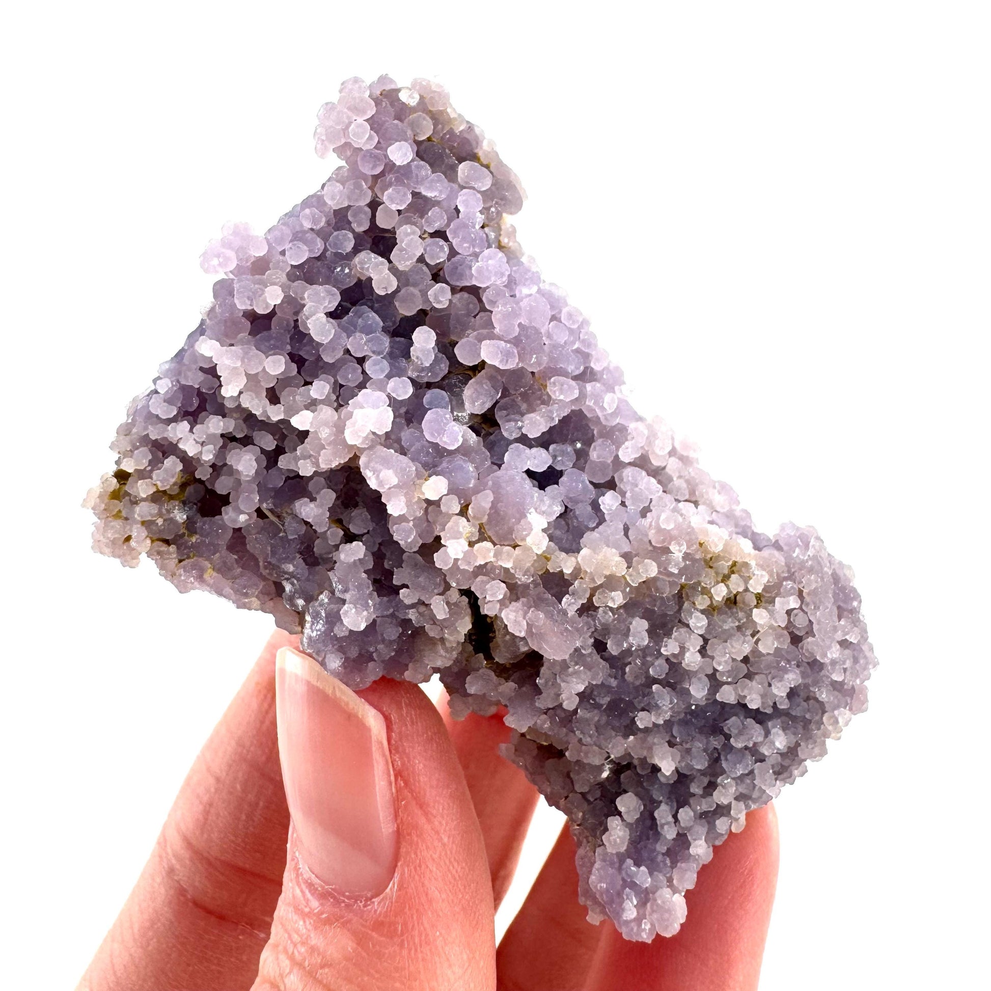 Purple Grape Agate | botryoidal crystal cluster, mineral specimen from Indonesia