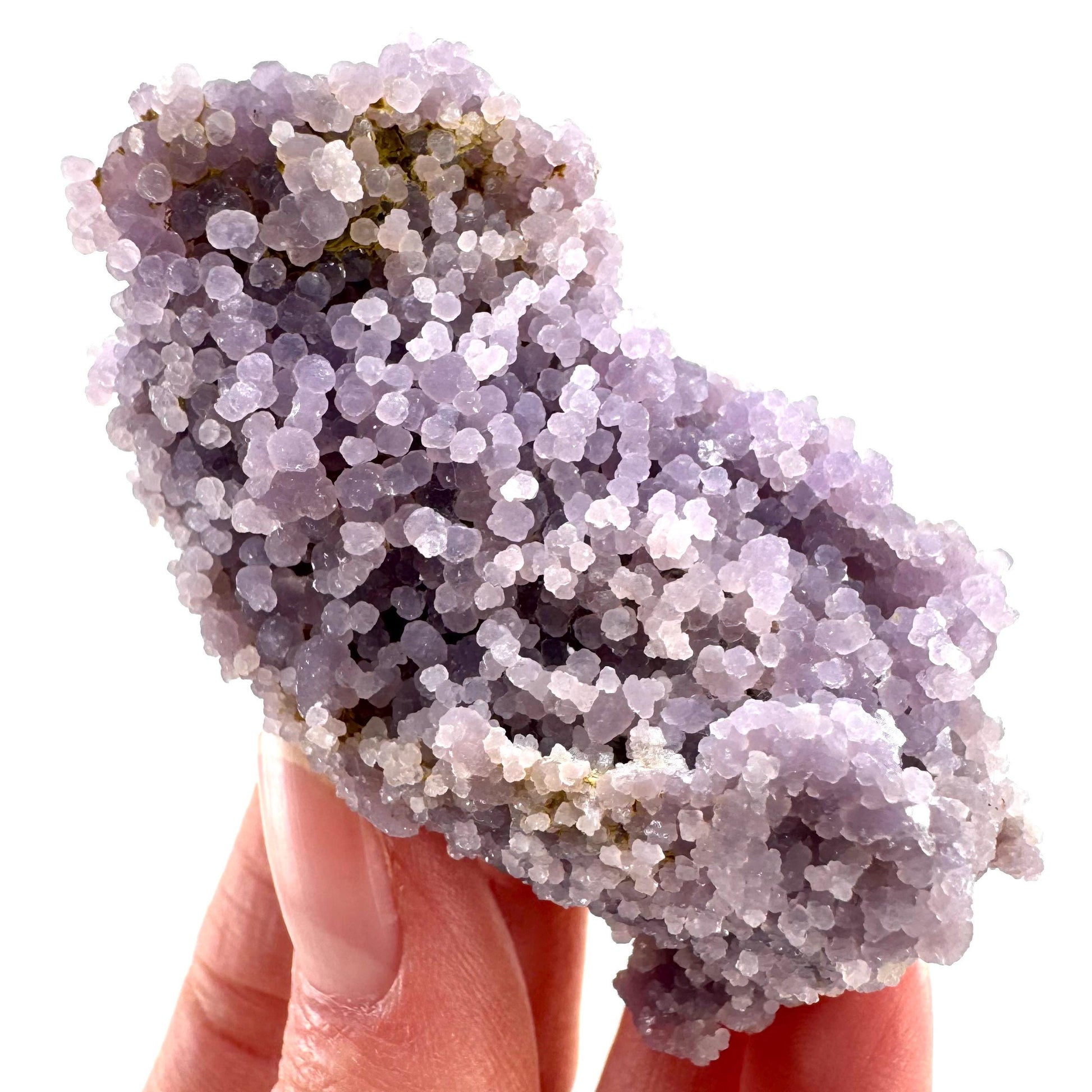 Purple Grape Agate | botryoidal crystal cluster, mineral specimen from Indonesia