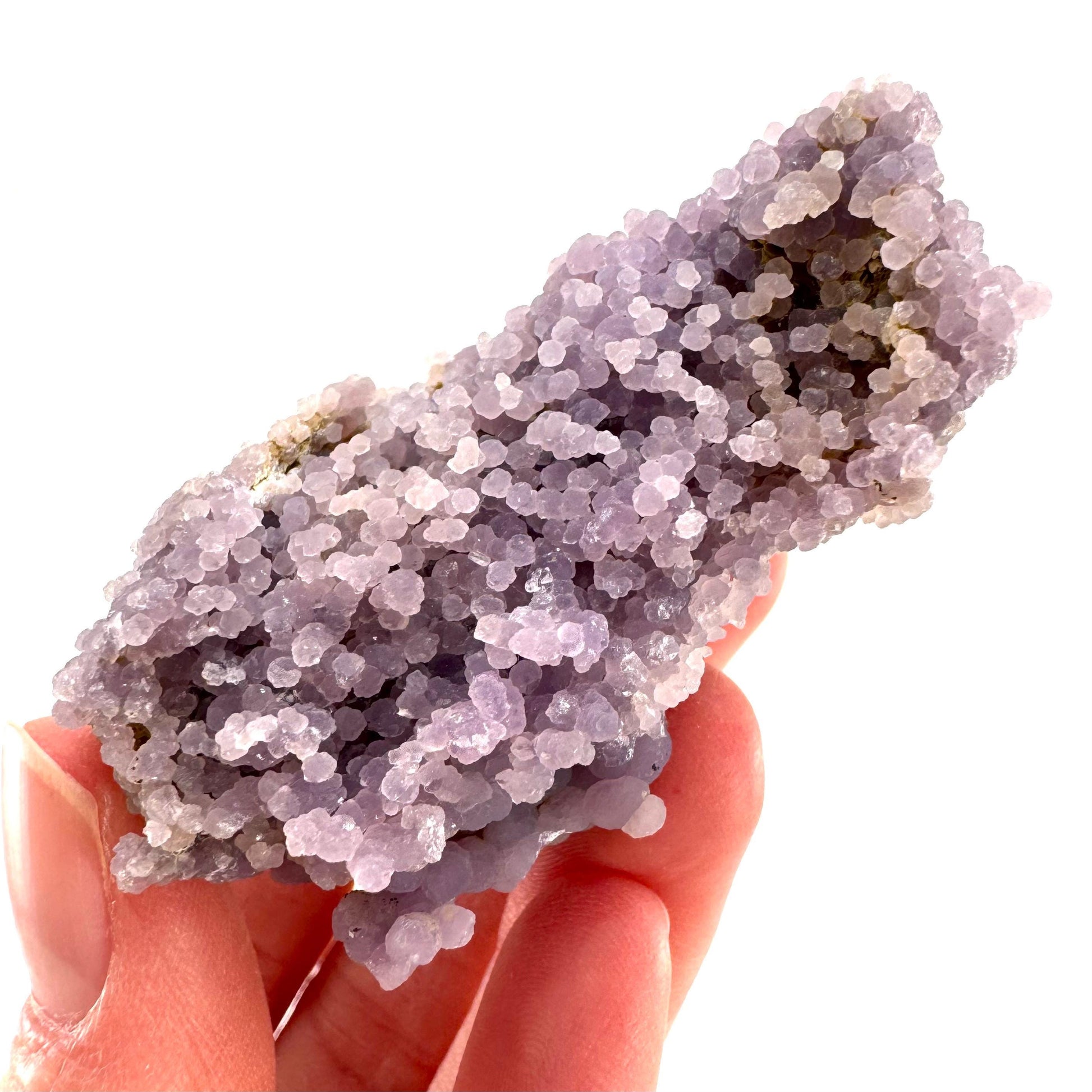Purple Grape Agate | botryoidal crystal cluster, mineral specimen from Indonesia