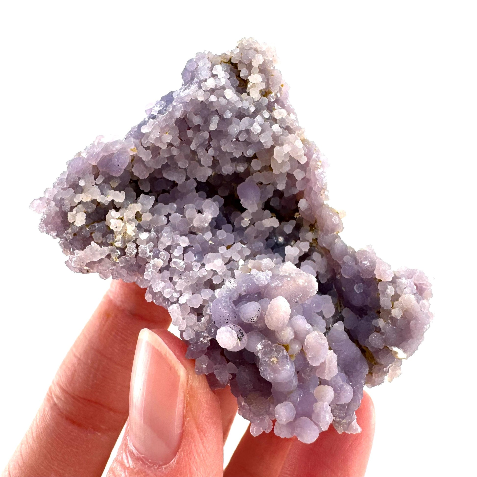 Purple Grape Agate | botryoidal crystal cluster, mineral specimen from Indonesia