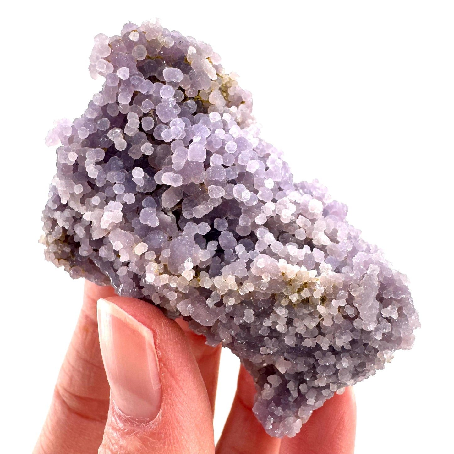 Purple Grape Agate | botryoidal crystal cluster, mineral specimen from Indonesia