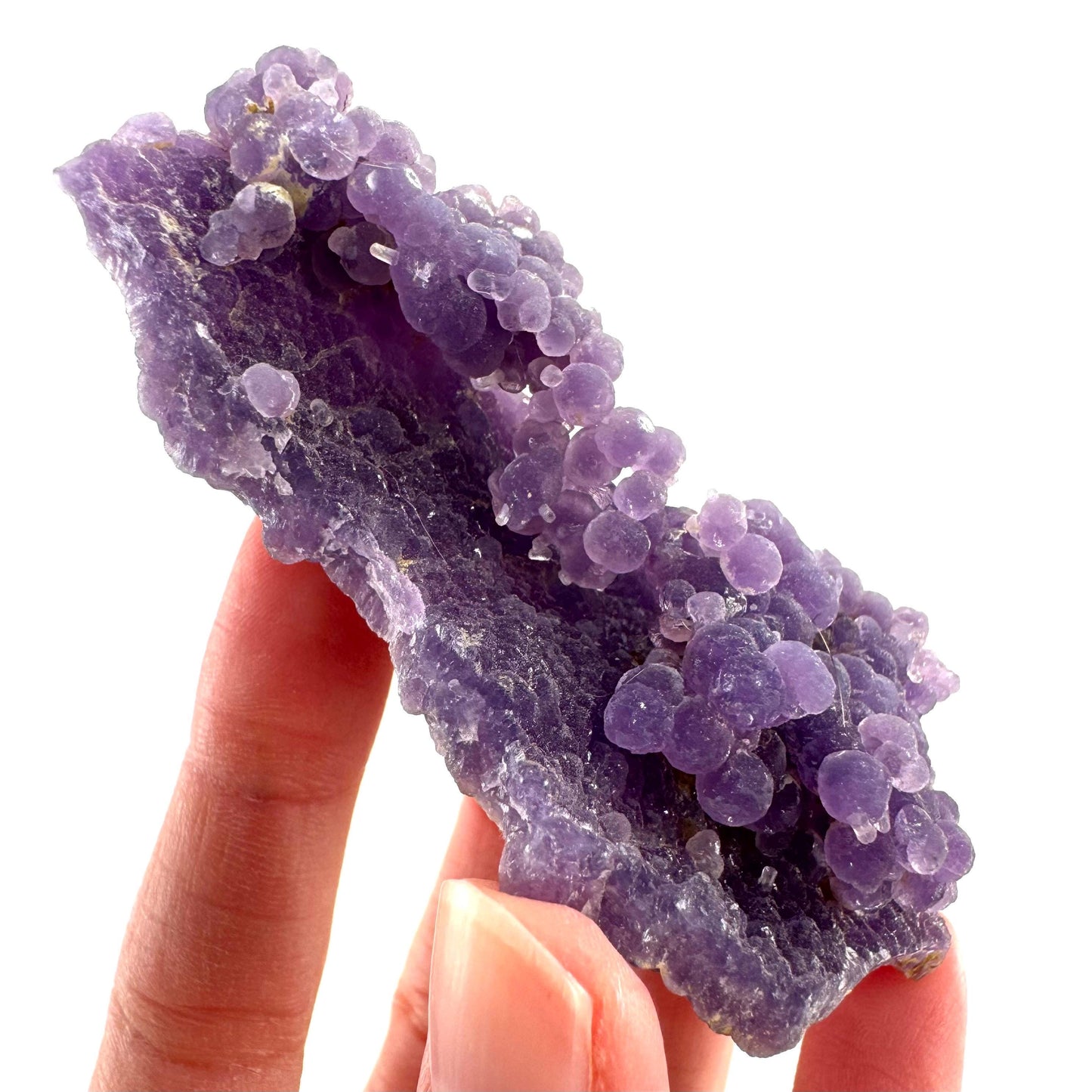Purple Grape Agate | botryoidal crystal cluster, mineral specimen from Indonesia