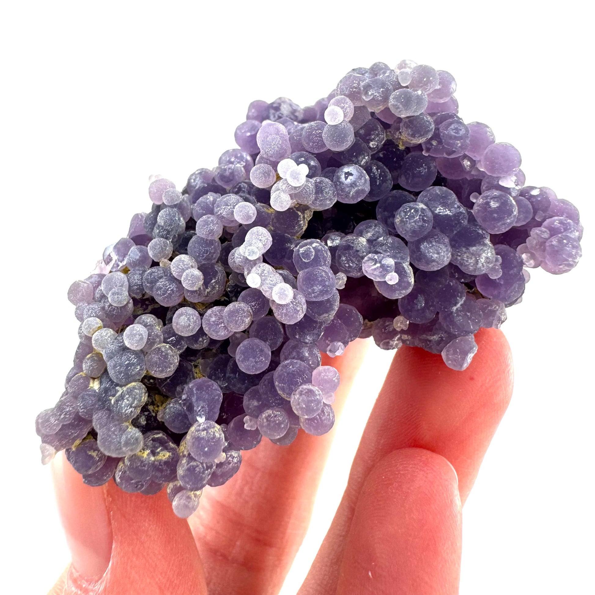 Purple Grape Agate | botryoidal crystal cluster, mineral specimen from Indonesia