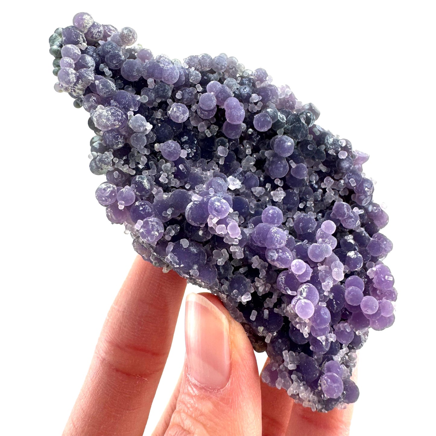 Purple Grape Agate | botryoidal crystal cluster, mineral specimen from Indonesia