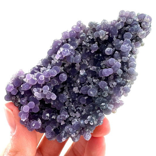 Purple Grape Agate | botryoidal crystal cluster, mineral specimen from Indonesia