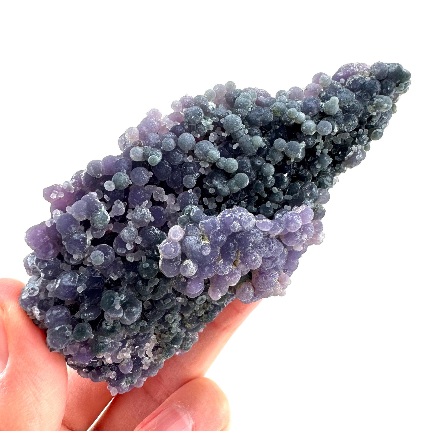 Purple Grape Agate | botryoidal crystal cluster, mineral specimen from Indonesia
