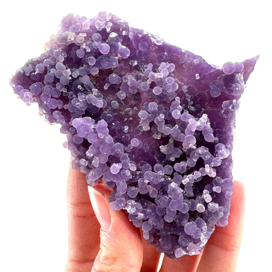 Purple Grape Agate | botryoidal crystal cluster, mineral specimen from Indonesia