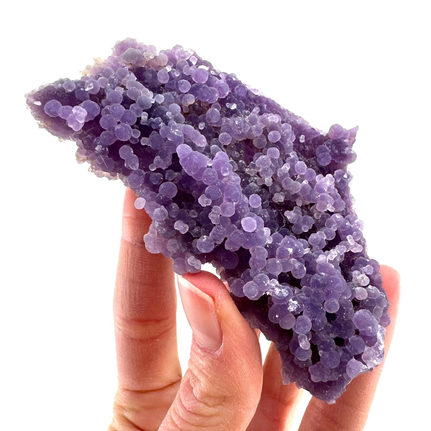 Purple Grape Agate | botryoidal crystal cluster, mineral specimen from Indonesia