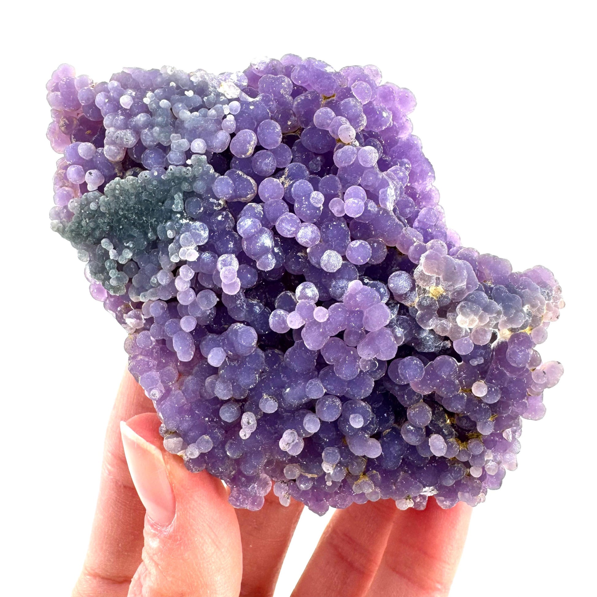 Purple Grape Agate | botryoidal crystal cluster, mineral specimen from Indonesia