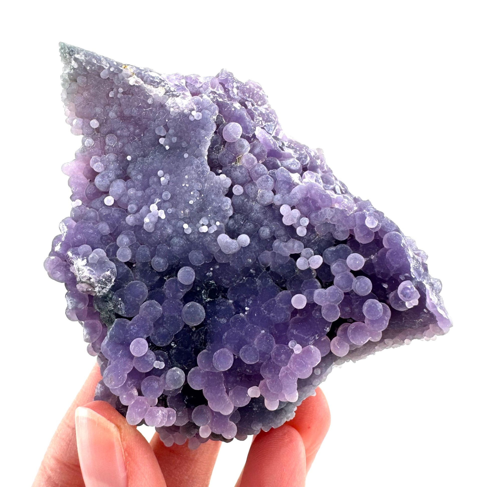 Purple Grape Agate | botryoidal crystal cluster, mineral specimen from Indonesia