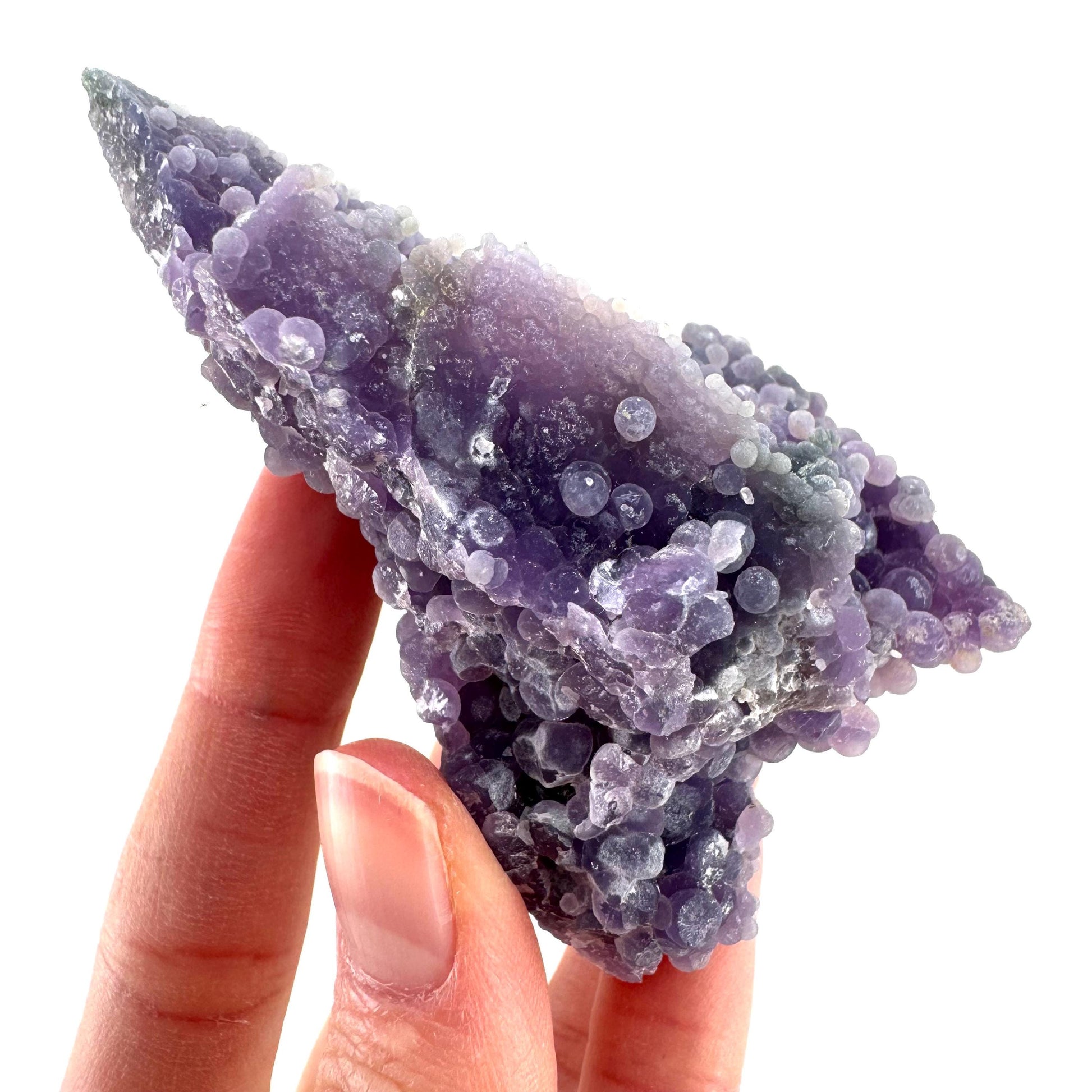 Purple Grape Agate | botryoidal crystal cluster, mineral specimen from Indonesia