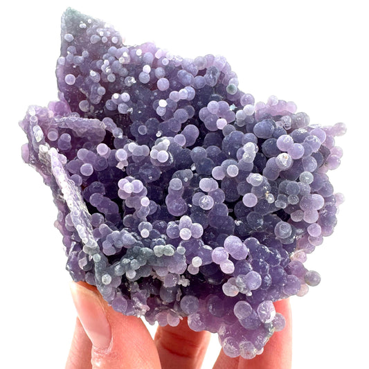 Purple Grape Agate | botryoidal crystal cluster, mineral specimen from Indonesia
