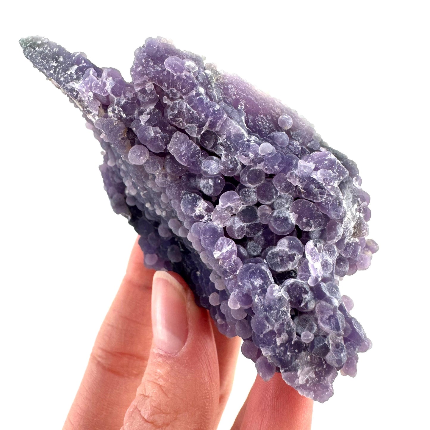 Purple Grape Agate | botryoidal crystal cluster, mineral specimen from Indonesia