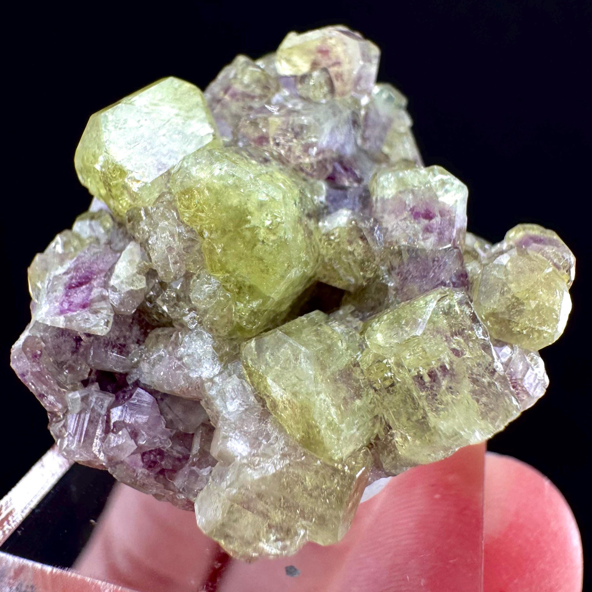 Vesuvianite (Canada) | green & purple vesuvianite crystal, rare mineral specimen