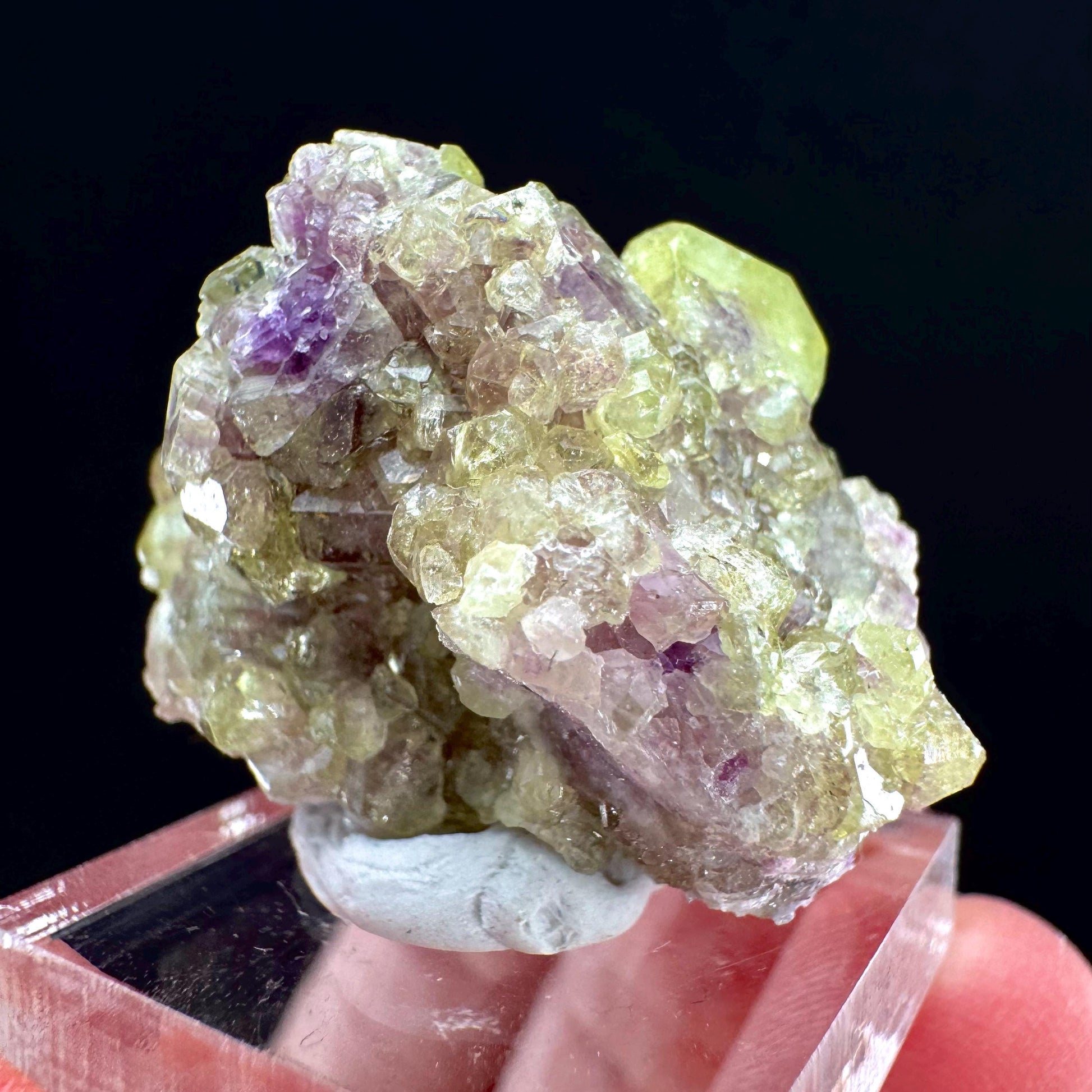 Vesuvianite (Canada) | green & purple vesuvianite crystal, rare mineral specimen