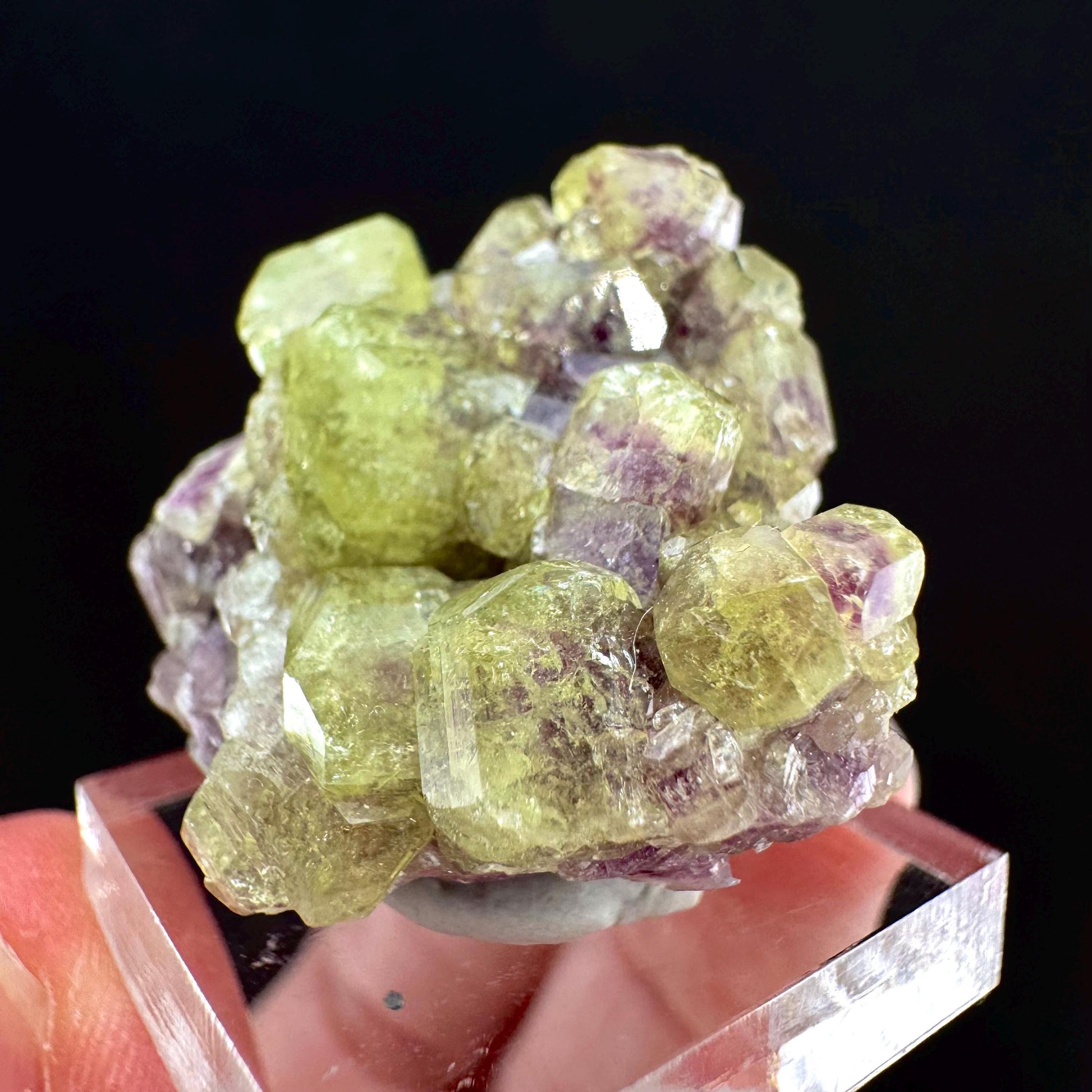 Vesuvianite (Canada) | green & purple vesuvianite crystal, rare mineral specimen