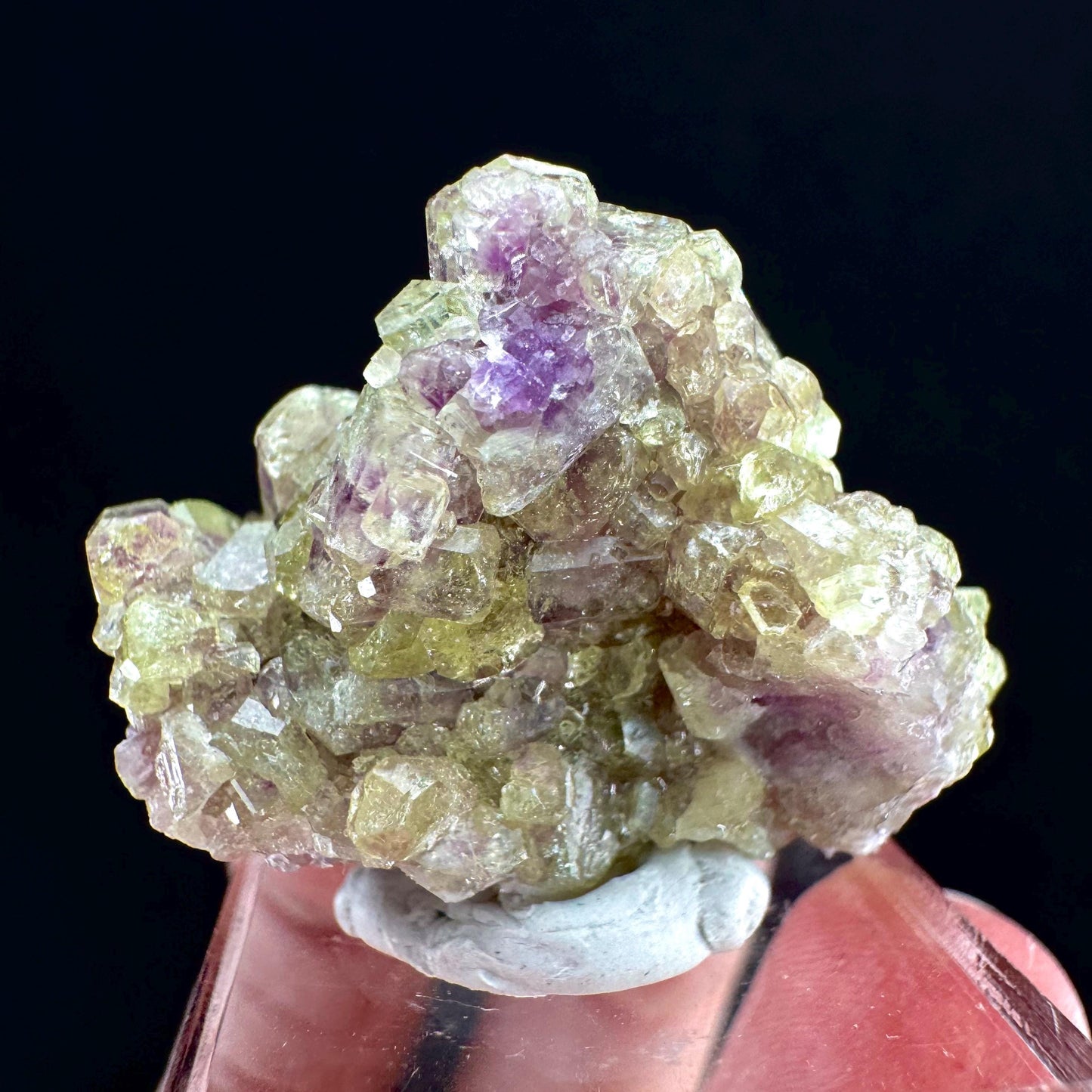 Vesuvianite (Canada) | green & purple vesuvianite crystal, rare mineral specimen