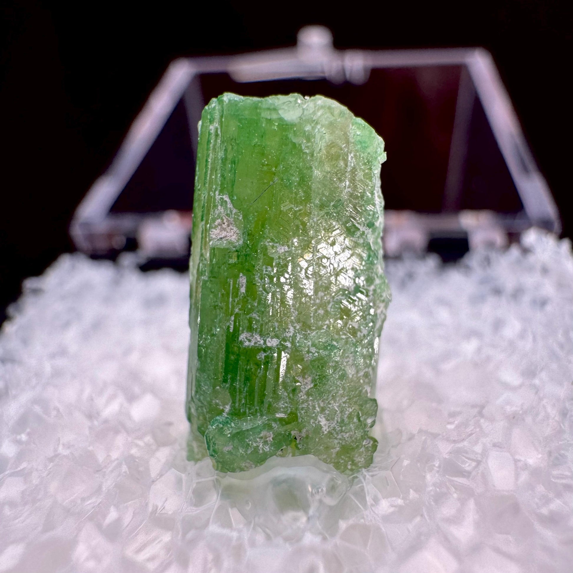 Chrome Vesuvianite (Canada) | green vesuvianite crystal, rare mineral specimen