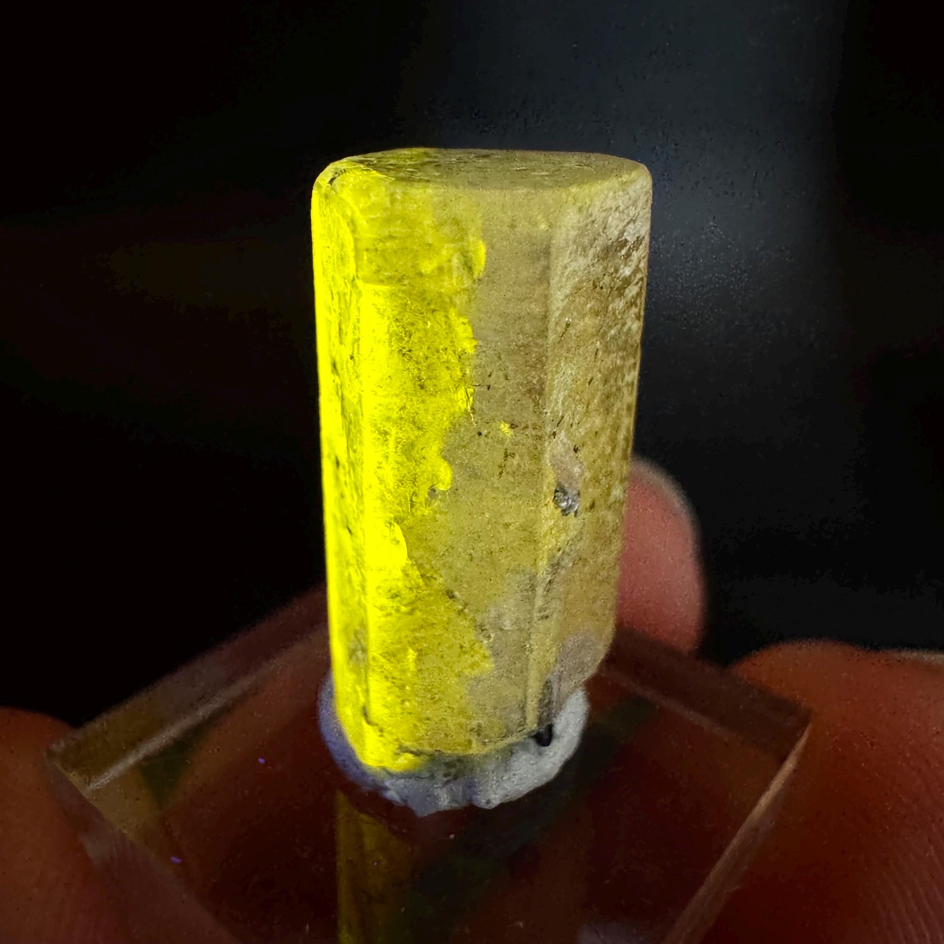 Pink Fluorapatite Crystal | UV reactive Mineral Specimen from Pakistan