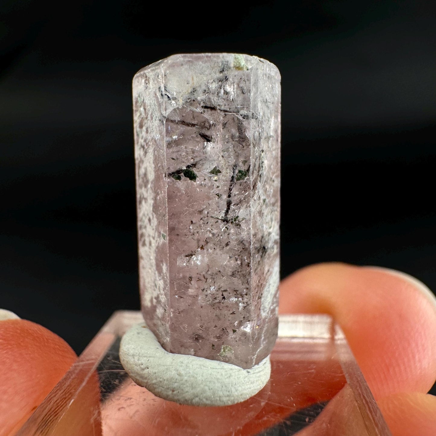 Pink Fluorapatite Crystal | UV reactive Mineral Specimen from Pakistan