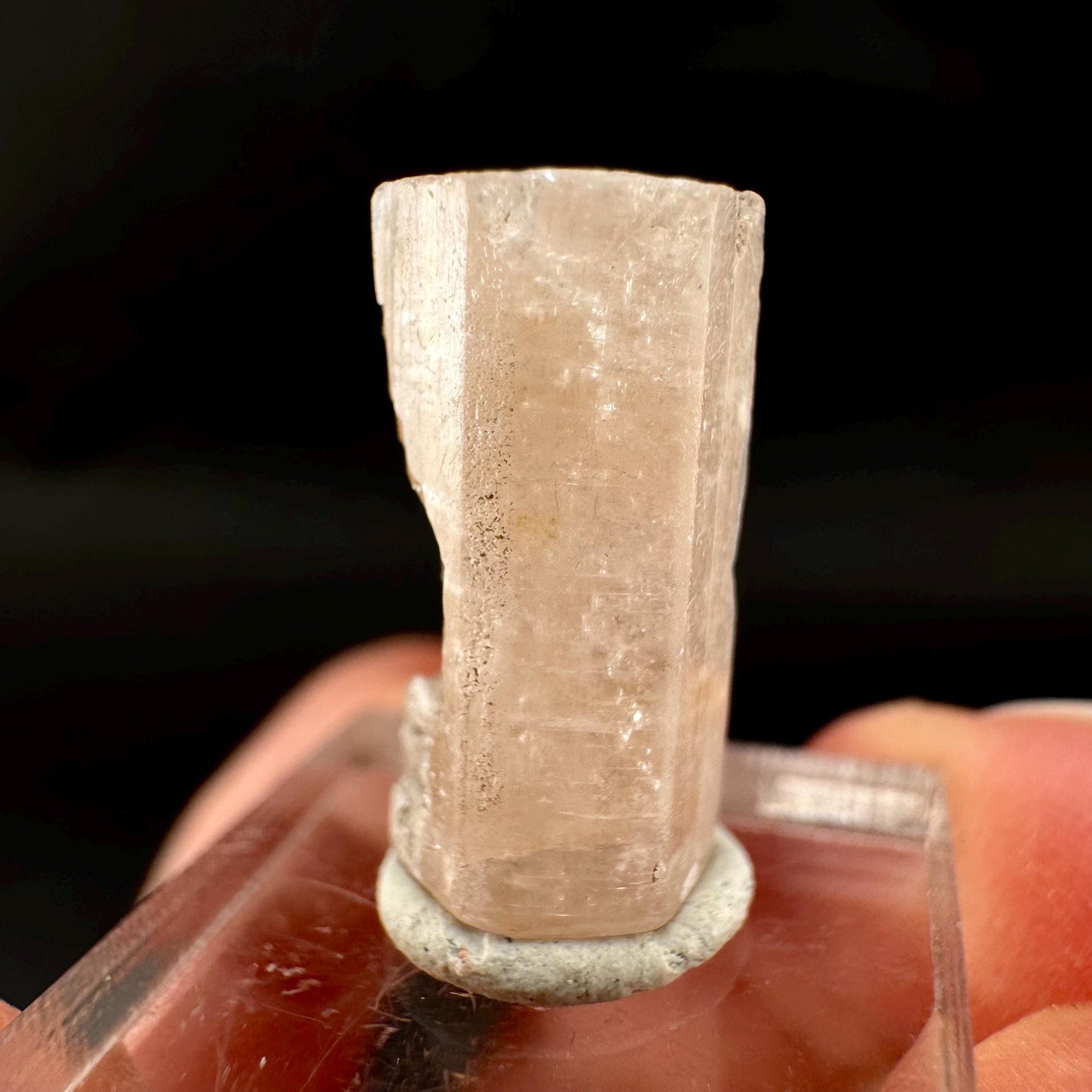 Pink Fluorapatite Crystal | UV reactive Mineral Specimen from Pakistan