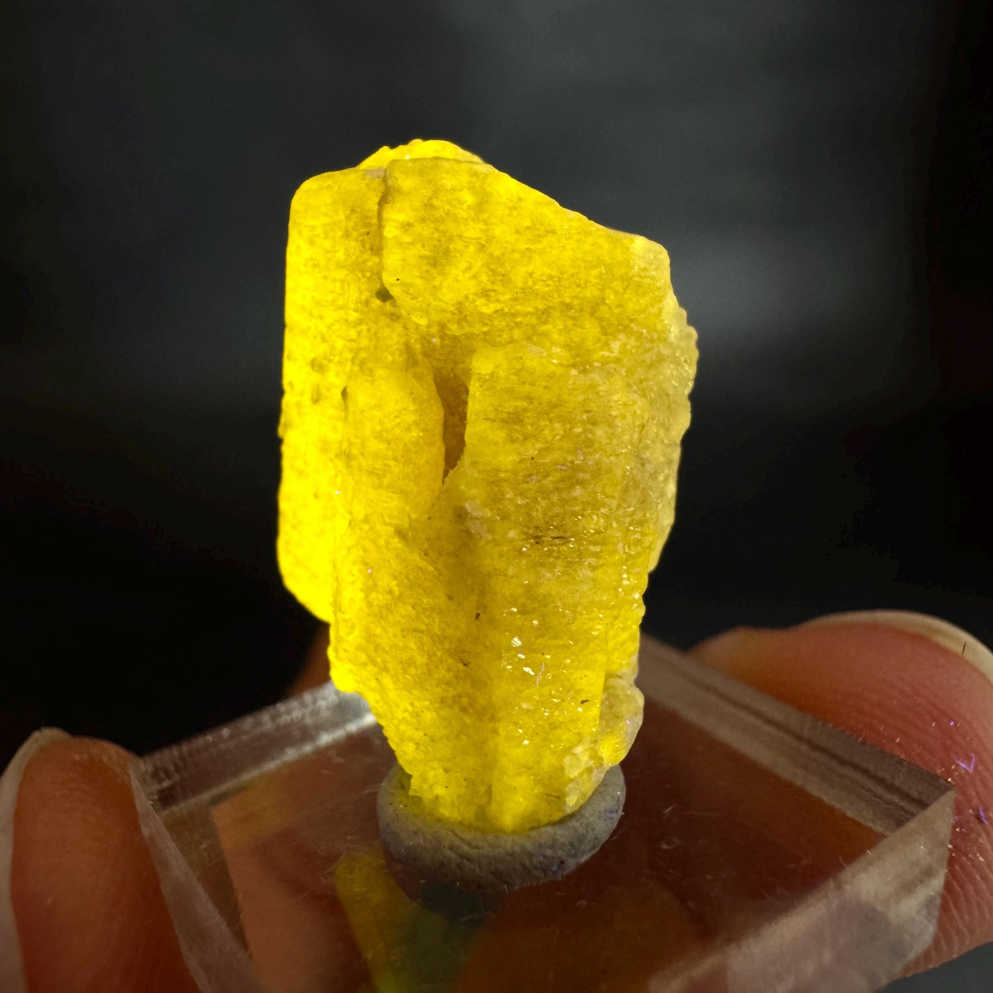 Pink Fluorapatite Crystal | UV reactive Mineral Specimen from Pakistan