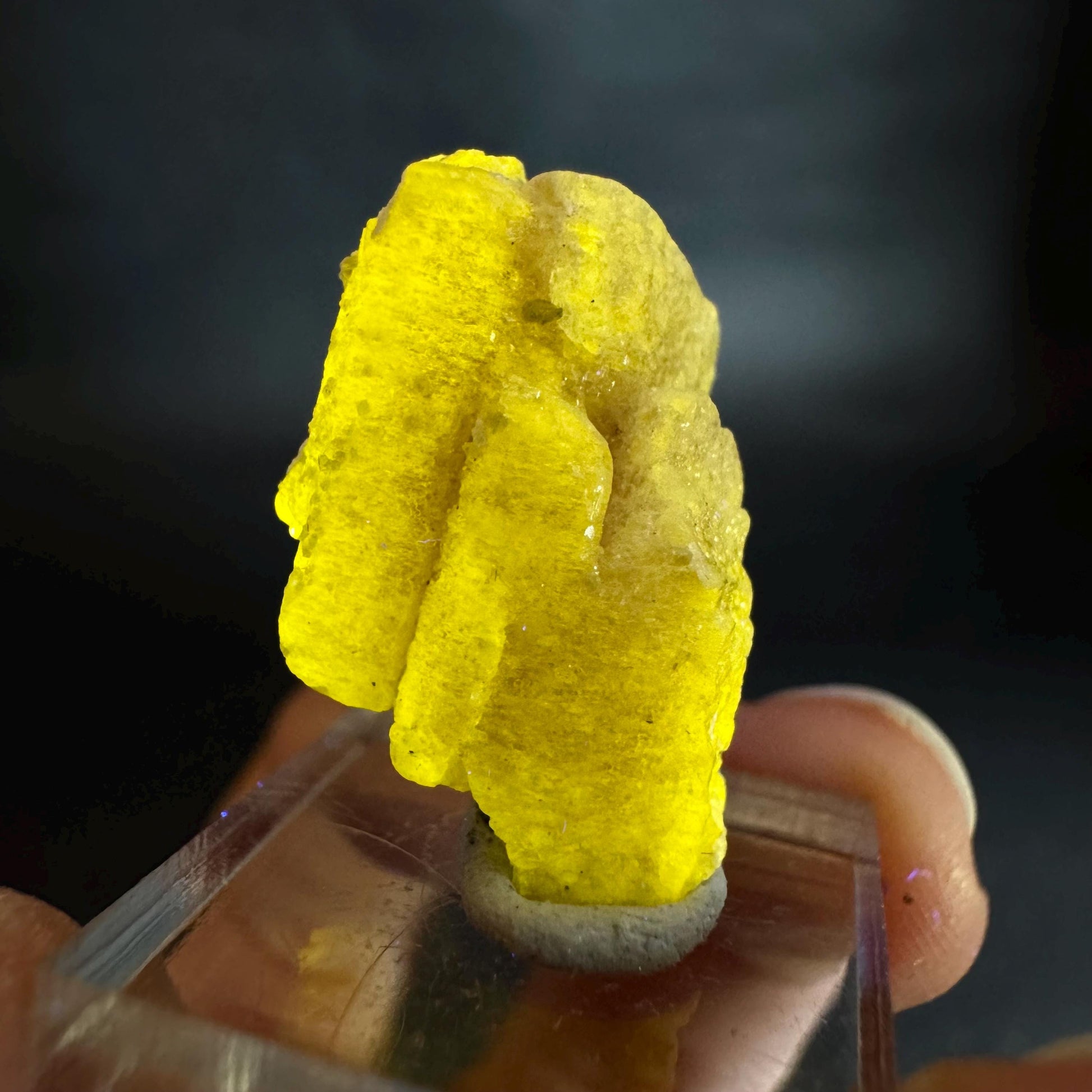 Pink Fluorapatite Crystal | UV reactive Mineral Specimen from Pakistan