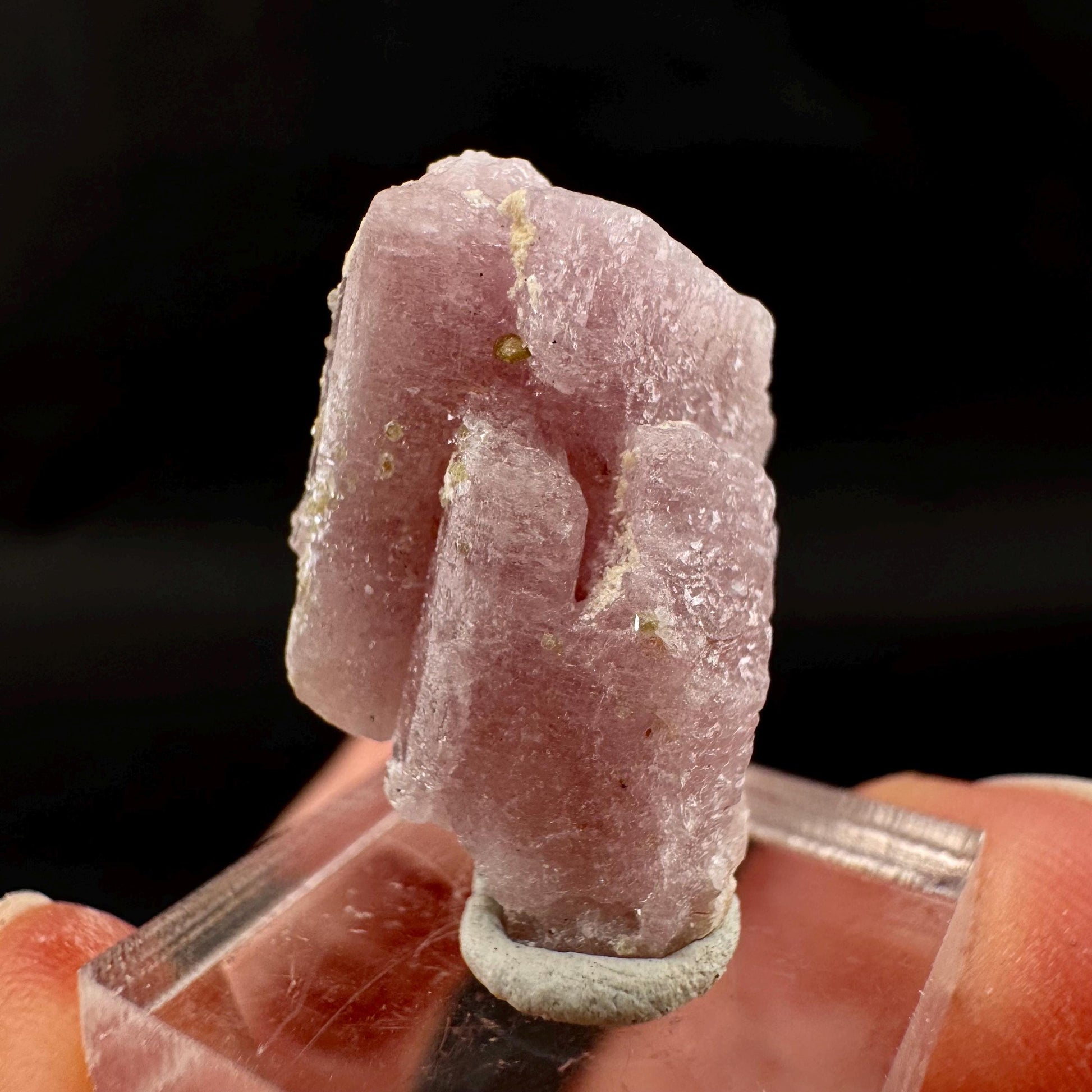 Pink Fluorapatite Crystal | UV reactive Mineral Specimen from Pakistan