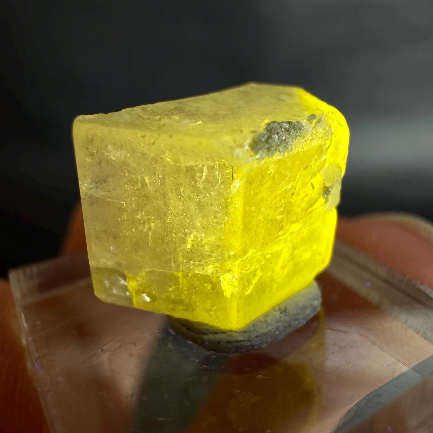 Pink Fluorapatite Crystal | UV reactive Mineral Specimen from Pakistan