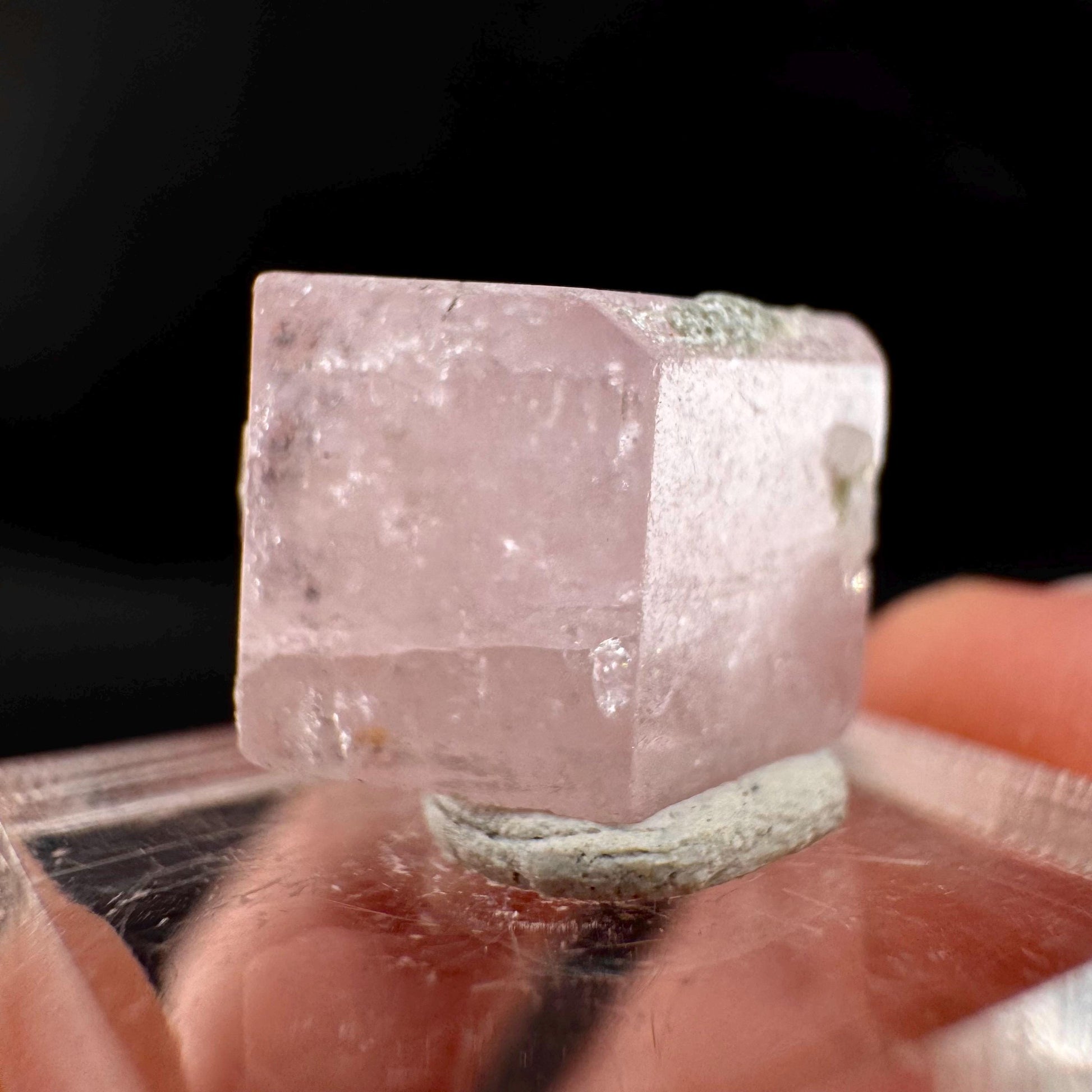 Pink Fluorapatite Crystal | UV reactive Mineral Specimen from Pakistan