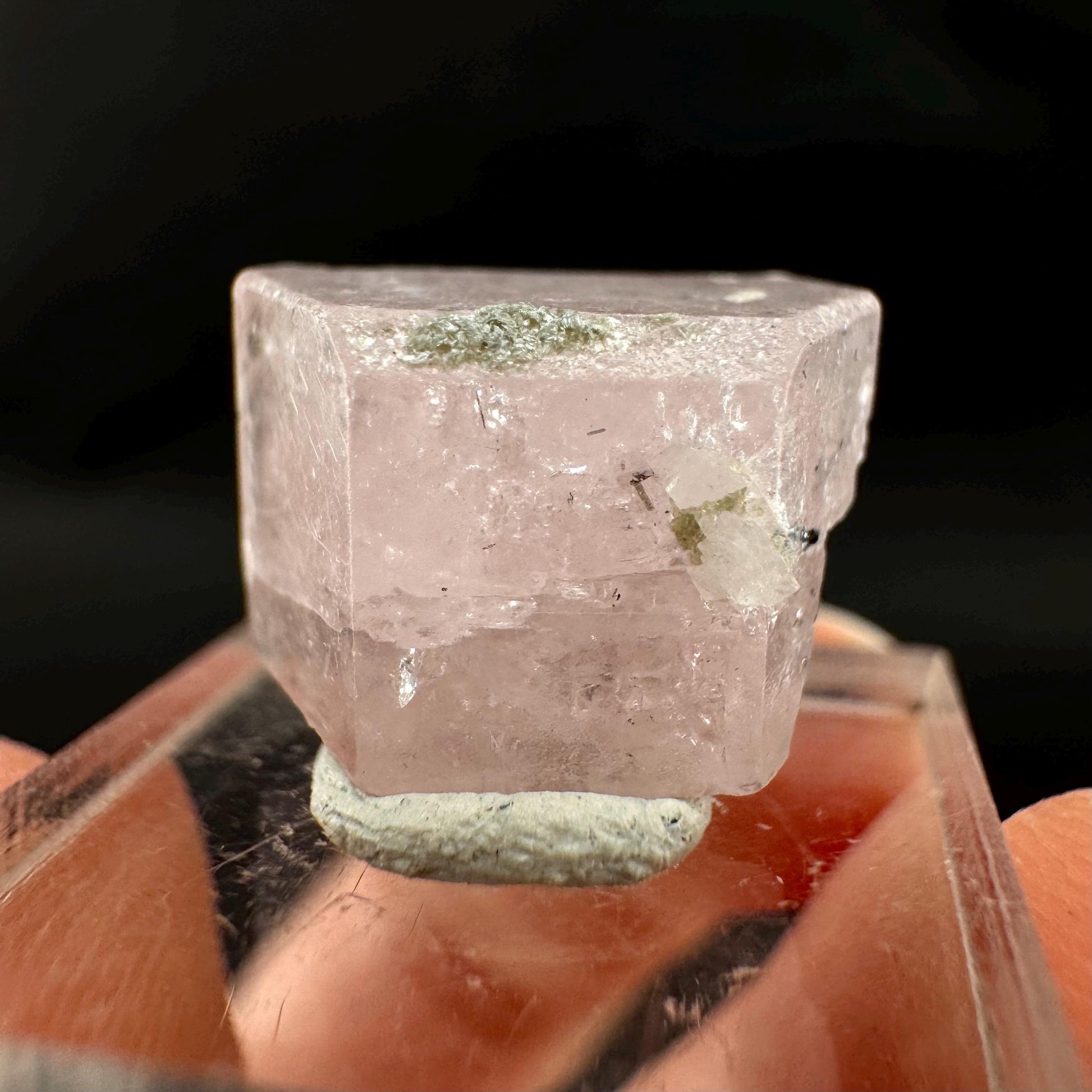 Pink Fluorapatite Crystal | UV reactive Mineral Specimen from Pakistan