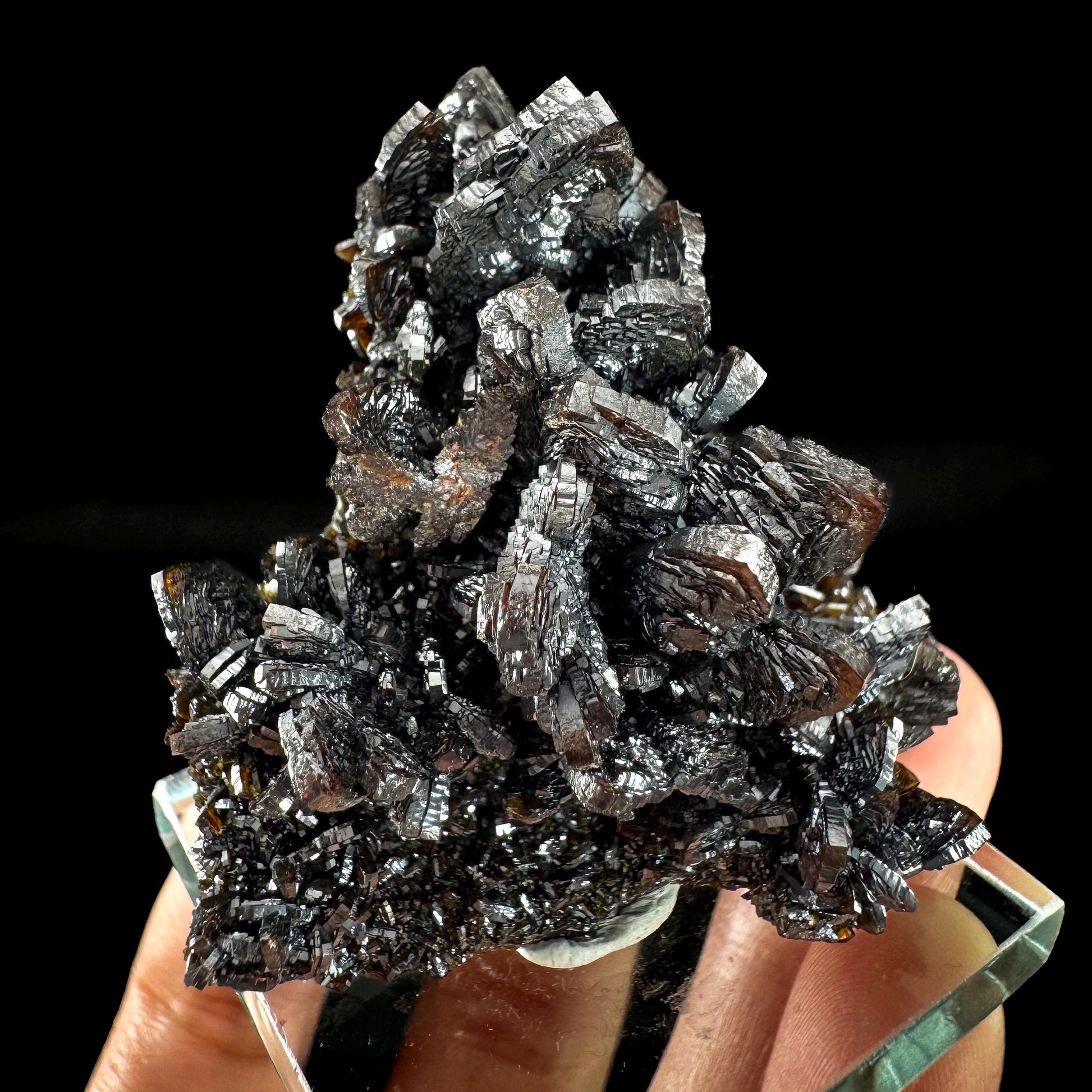 Descloizite | metallic crystal, rare mineral specimen from Namibia